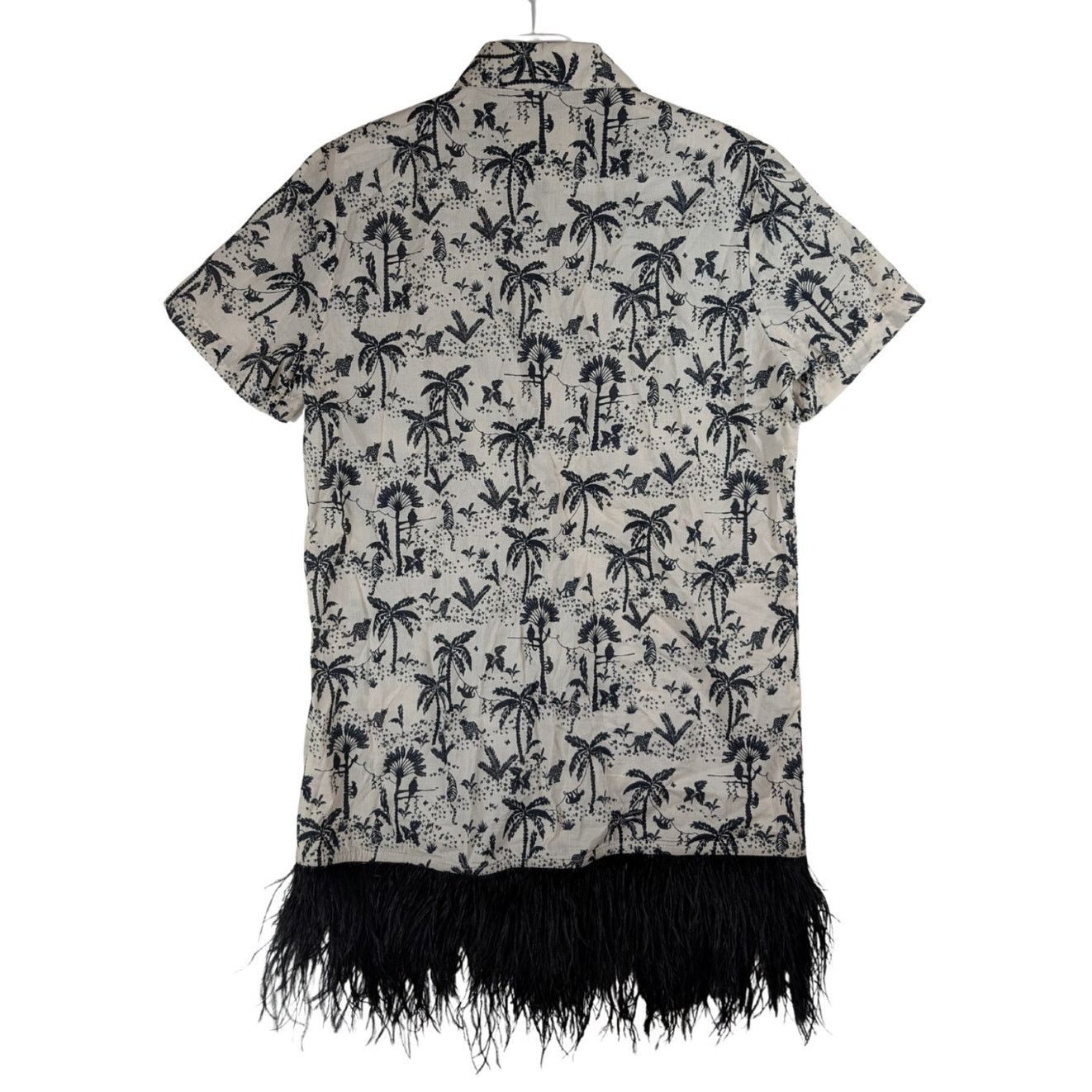 Le Superbe Le Superbe Palm Print Fringe Button Up Shirt Womens Size 4 Size S / US 4 / IT 40 - 2 Thumbnail