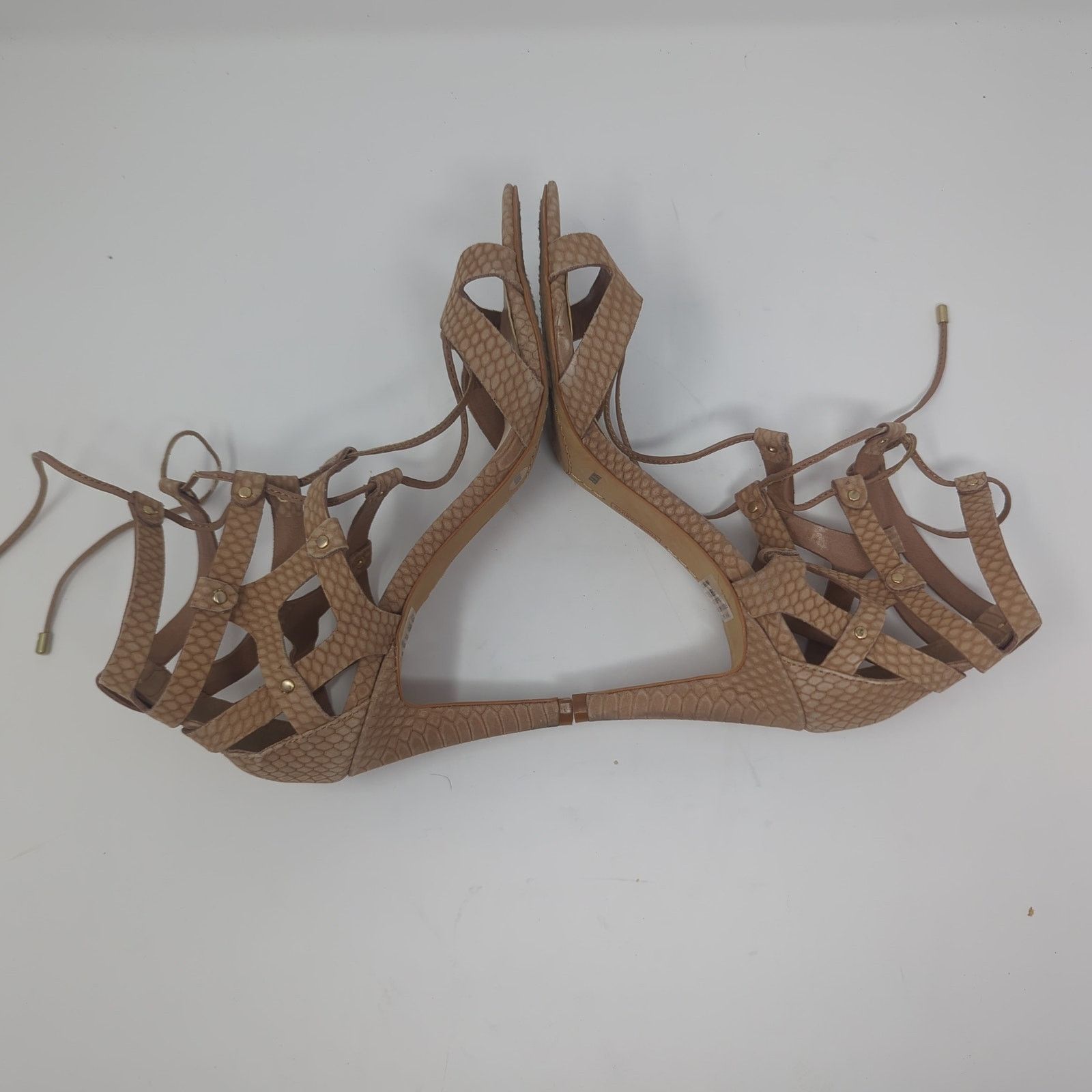 Vince Camuto Vince Camuto Suede Snake Print Leather Heels Womens Size 8.5 Size US 8.5 / IT 38.5 - 6 Thumbnail