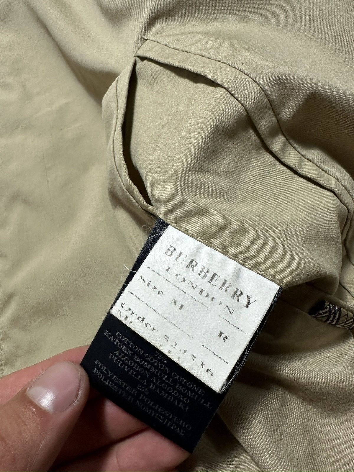 Burberry Mens Vintage Monogram Jacket Burberry London 90s Size US M / EU 48-50 / 2 - 10 Thumbnail