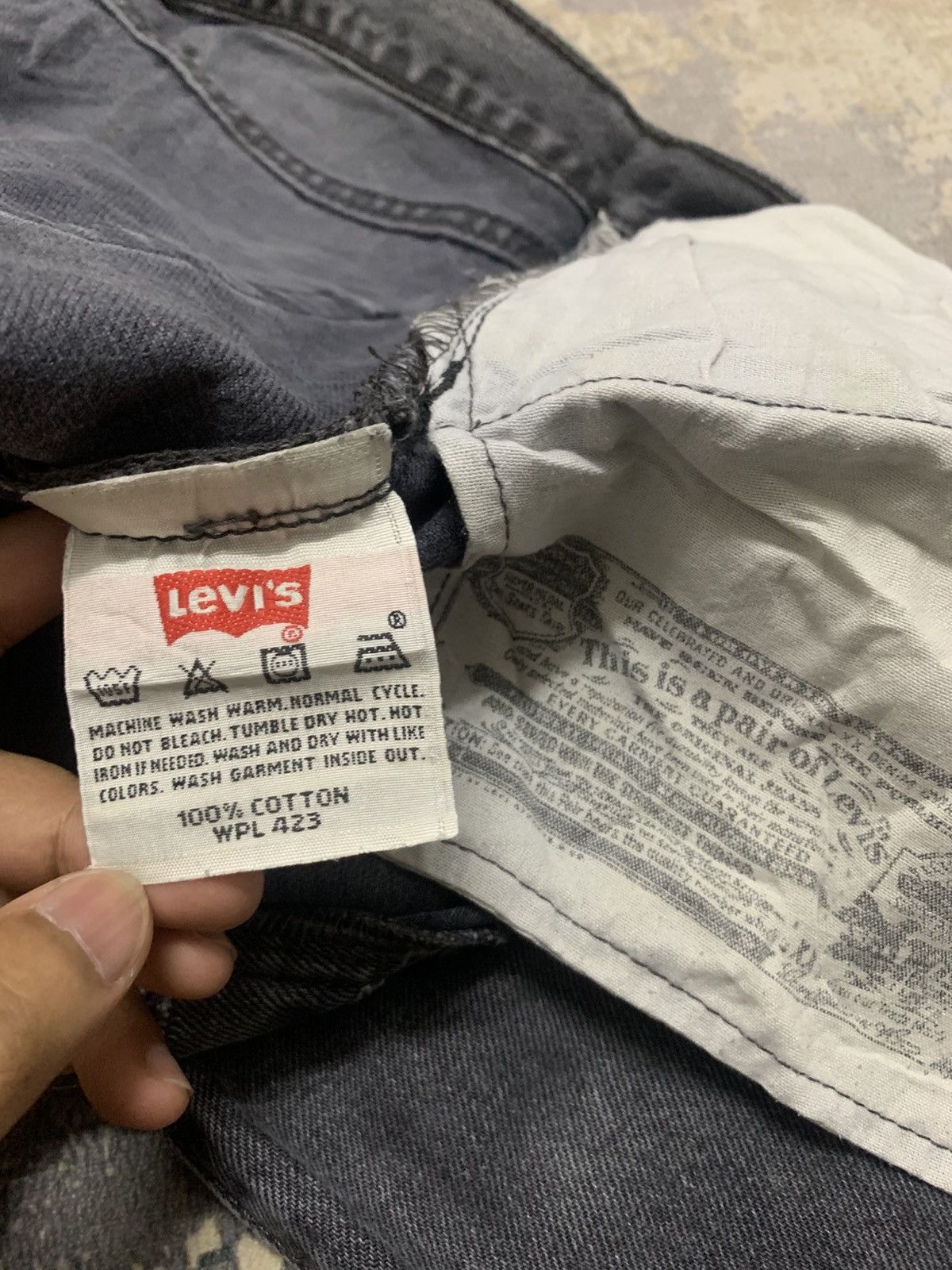 Levi's Vintage Y2K Levi's 501 Faded Black Jeans W36 Size US 38 / EU 54 - 13 Thumbnail