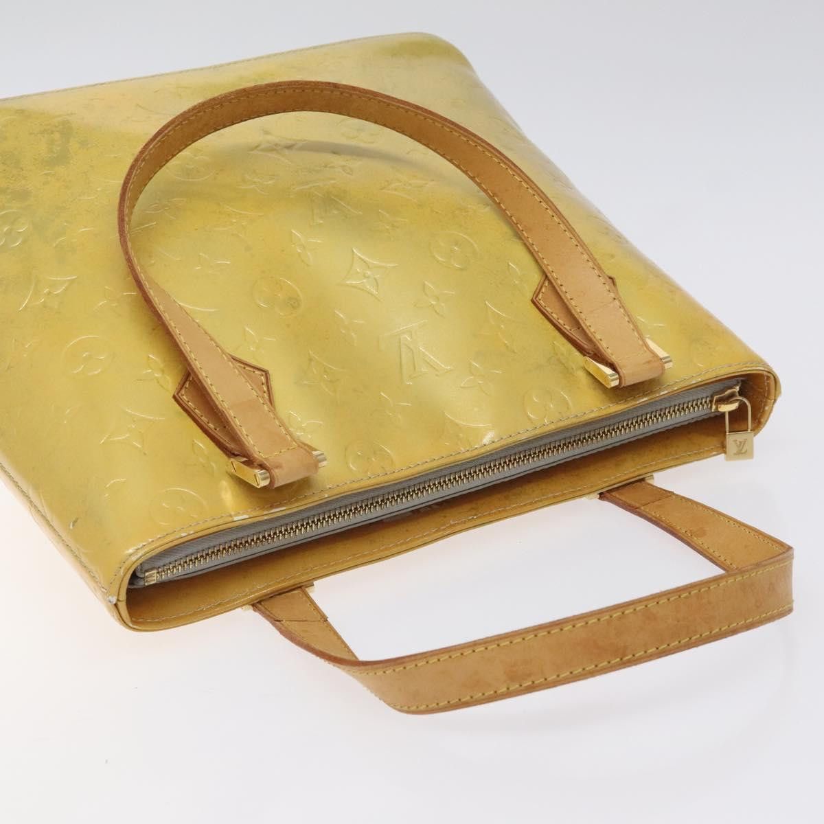 Louis Vuitton LOUIS VUITTON Monogram Vernis Houston Hand Bag Gris M91053 Size ONE SIZE - 6 Thumbnail