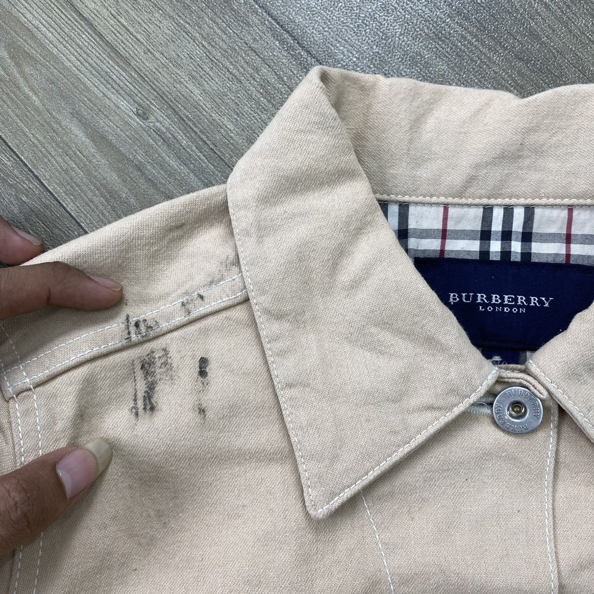 Burberry Vintage Burberry London Nova Check Beige Denim Jacket Luxury Size US S / EU 44-46 / 1 - 5 Thumbnail