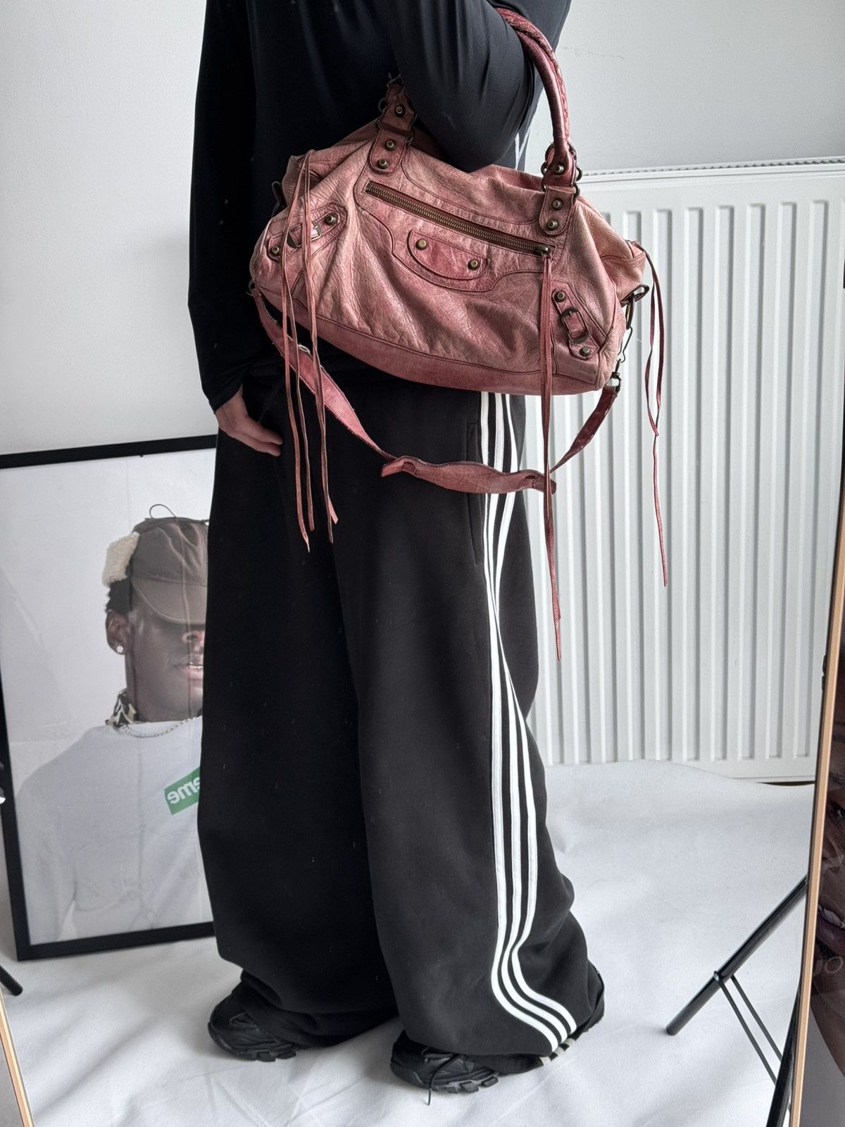 Balenciaga × Designer × Vintage Vintage Balenciaga City Bag Distressed Leather Handbag Size ONE SIZE - 2 Thumbnail