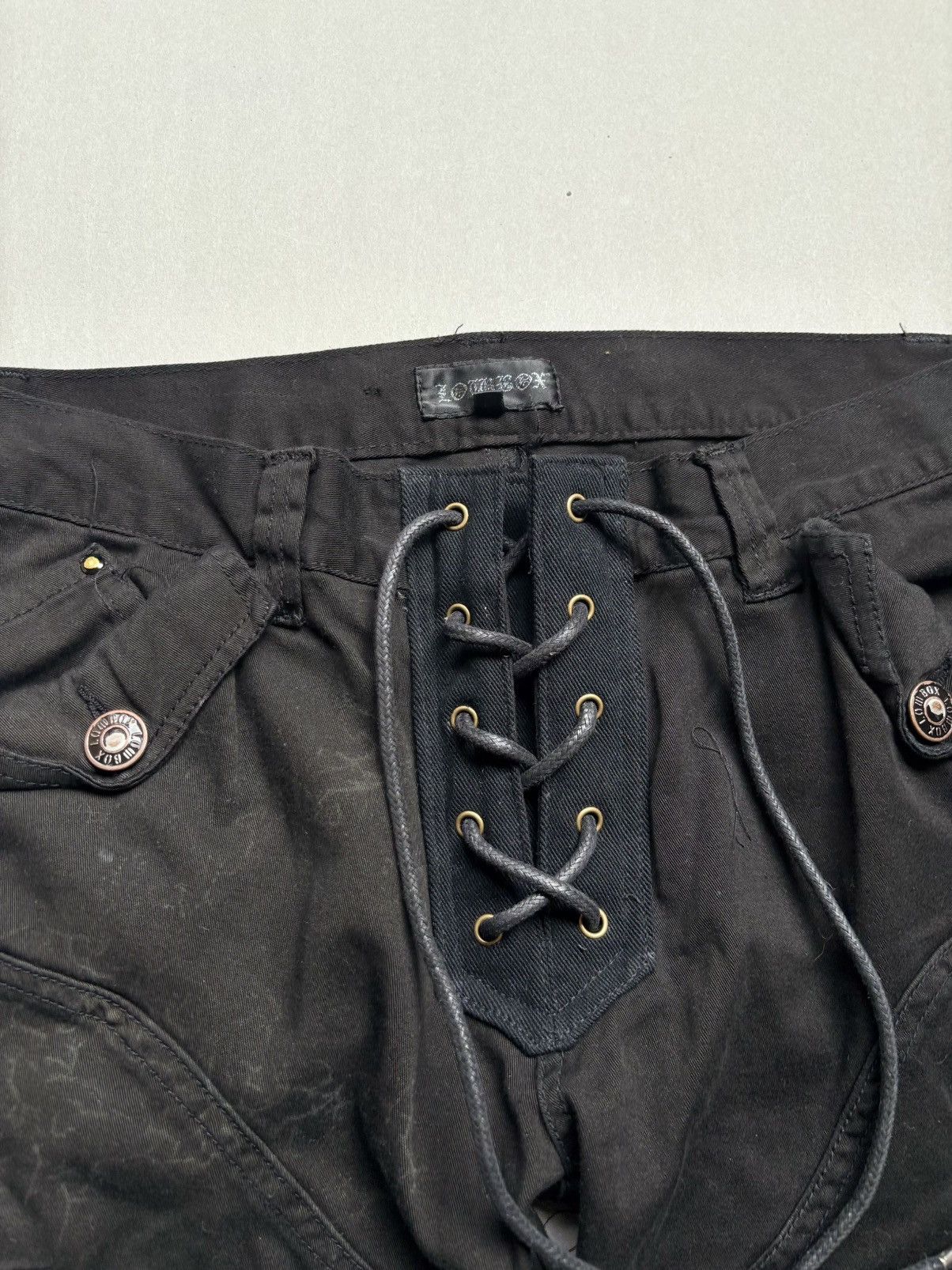 LOWBOX lace up flare cargo pants Size US 30 / EU 46 - 3 Thumbnail
