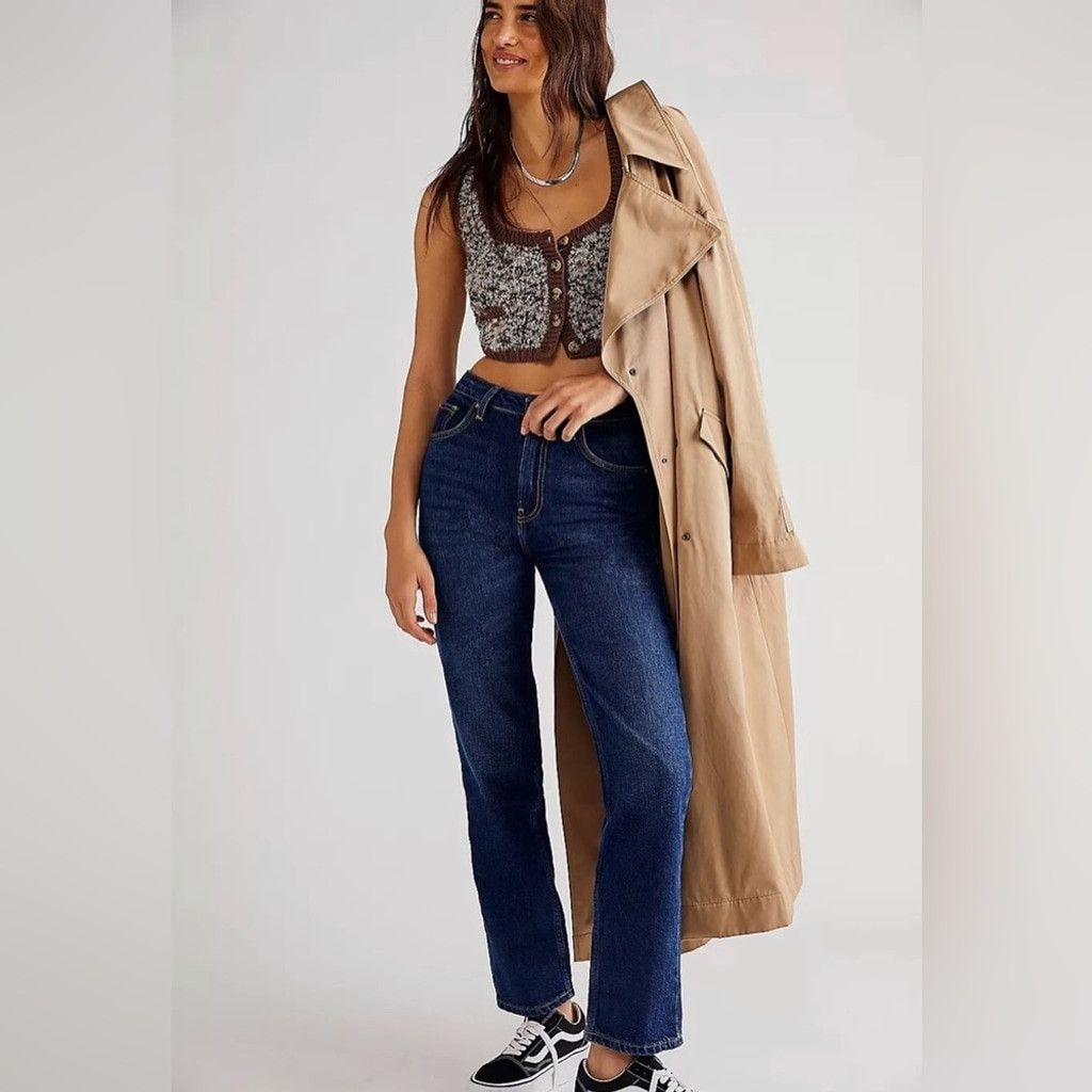 Free People Free People Pacifica Straight-Leg Jeans Size 25. B20 Size 25" / US 0 / IT 36 - 1 Thumbnail