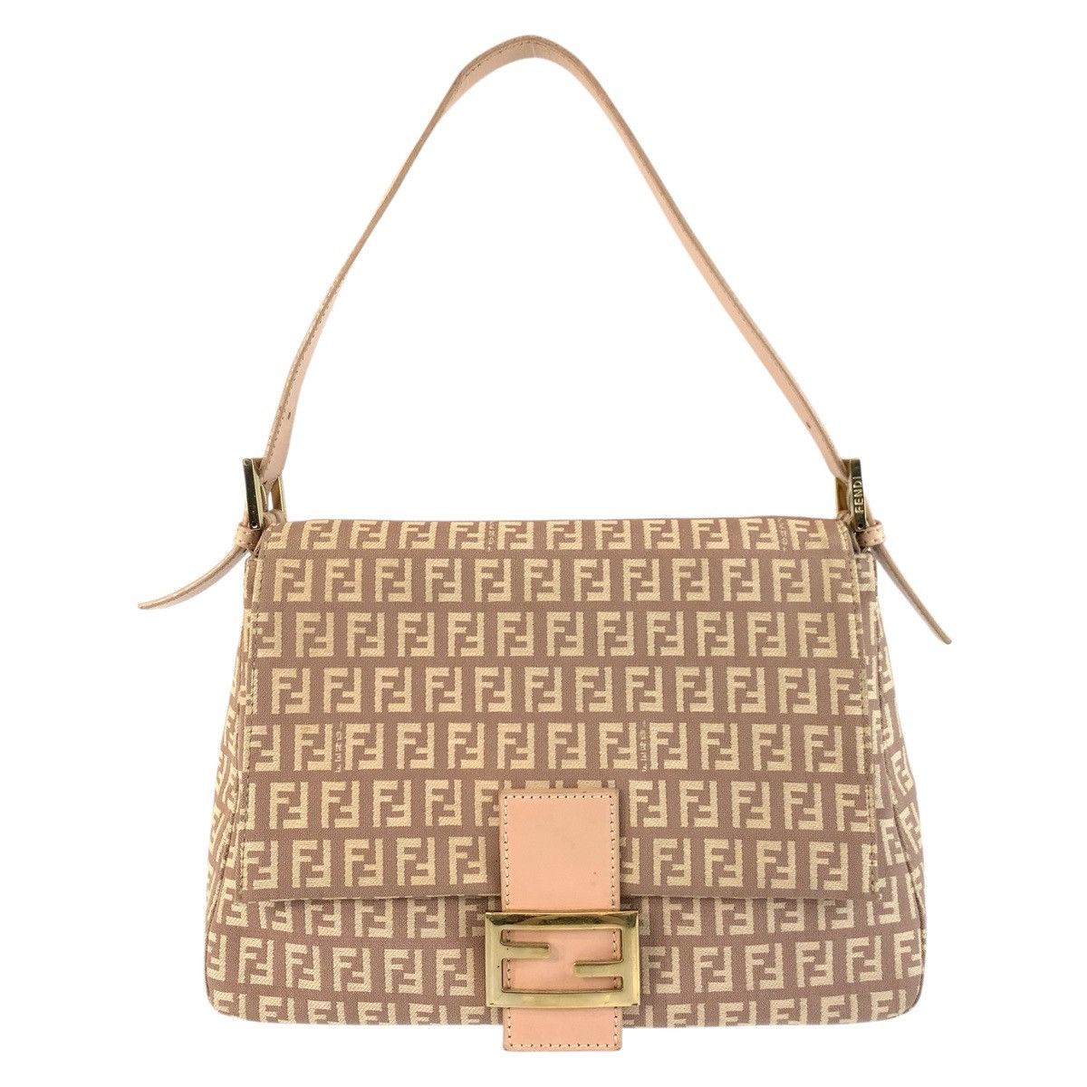Fendi Fendi Fendi Mamma Baguette Zucchino Canvas Leather Shoulder Bag Canvas Shoulder Bag 8BR001LPN059 DUTY FREE for USA Size ONE SIZE - 1 Thumbnail