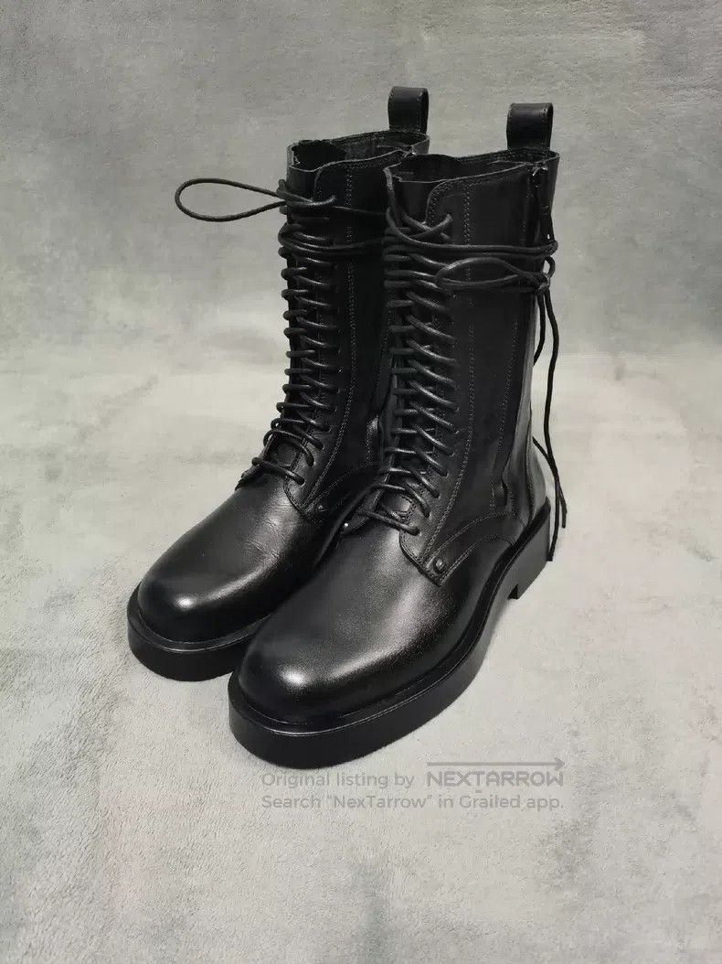 Ann Demeulemeester Ann Demeulemeester 40.5/41.5 mid-leg leather boots Size US 7.5 / EU 40-41 - 4 Thumbnail