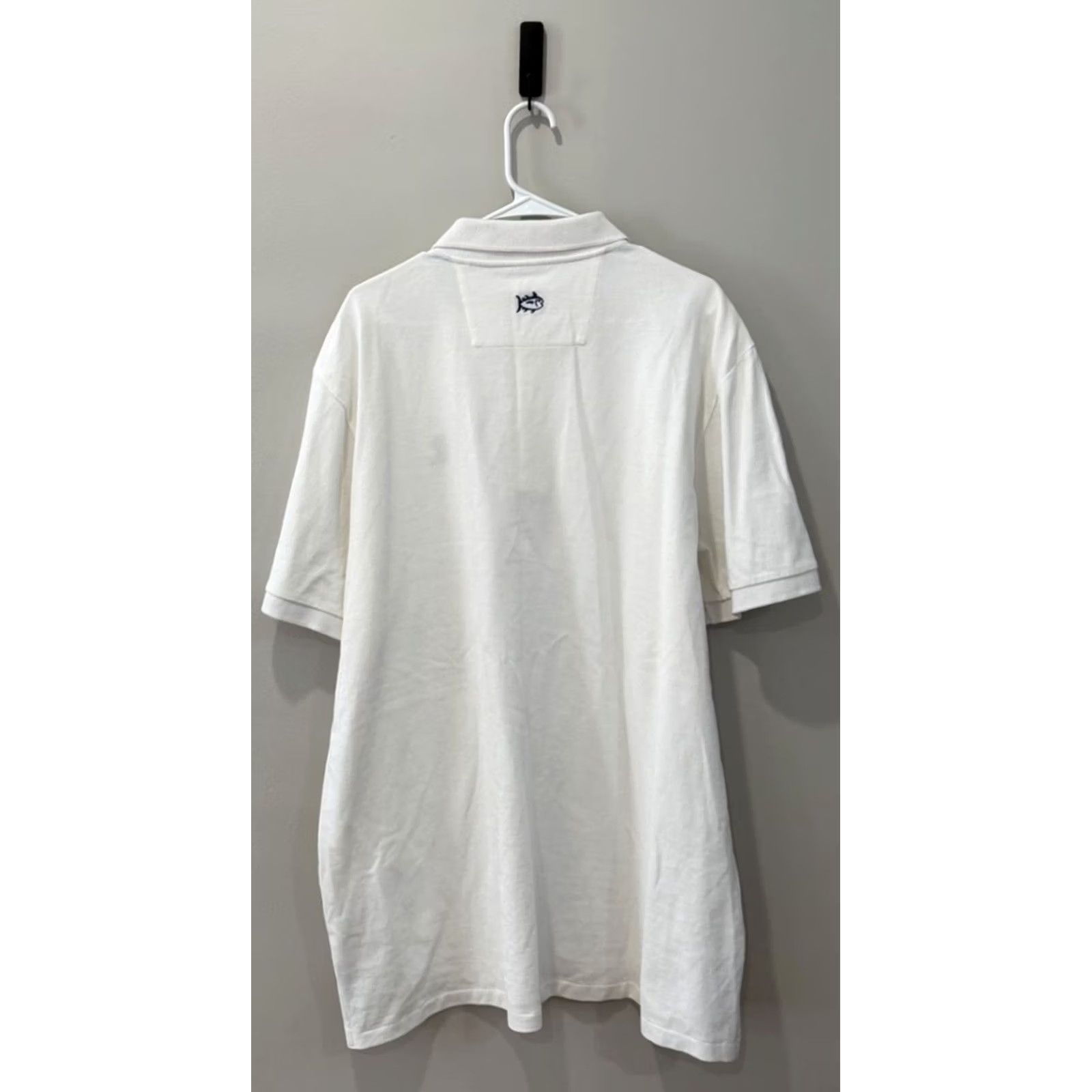 Southern Tide Southern Tide Rutgers Polo Shirt Mens 2XL White Golf Short Sleeve Size US XXL / EU 58 / 5 - 2 Thumbnail