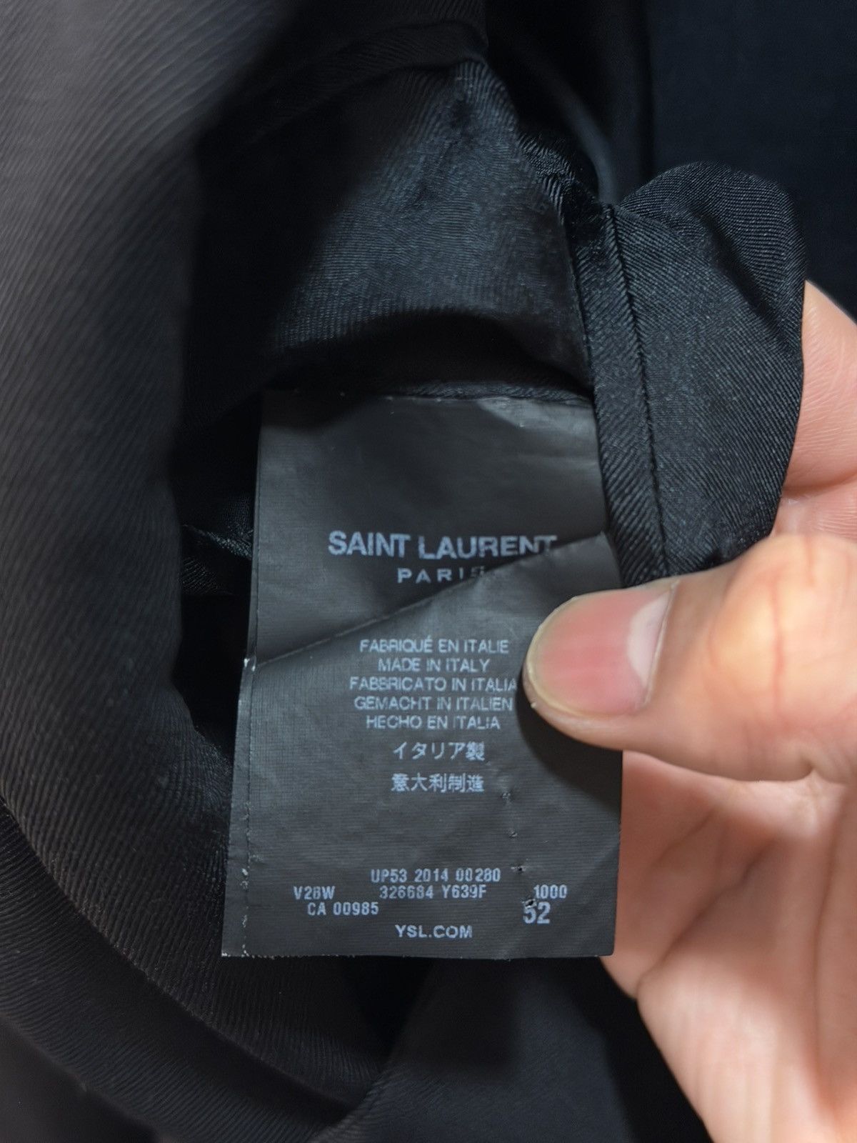 Saint Laurent Paris 2014 2 Button Blazer 52 Size 52S - 5 Thumbnail
