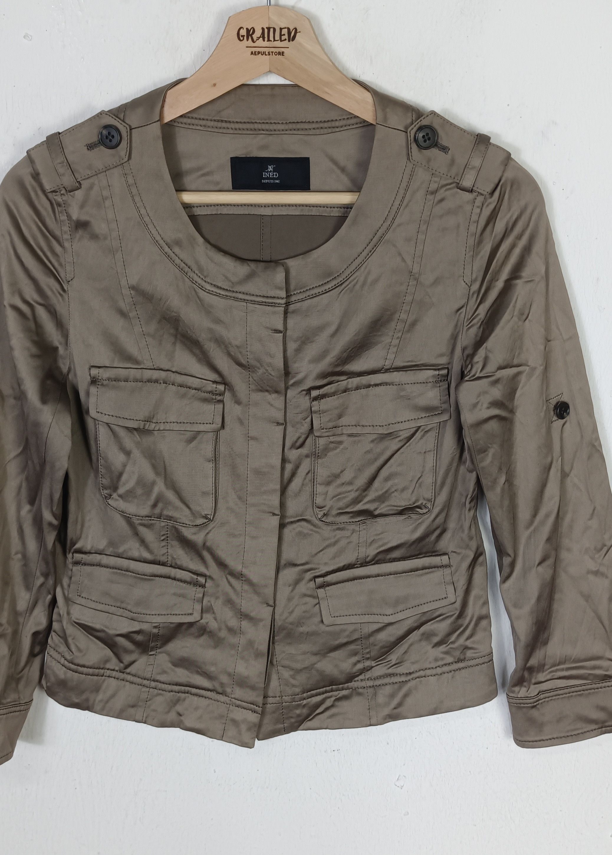 Yohji Yamamoto Ined by Yohji Yamamoto Jumper Blouson Jacket Size XS / US 0-2 / IT 36-38 - 4 Thumbnail