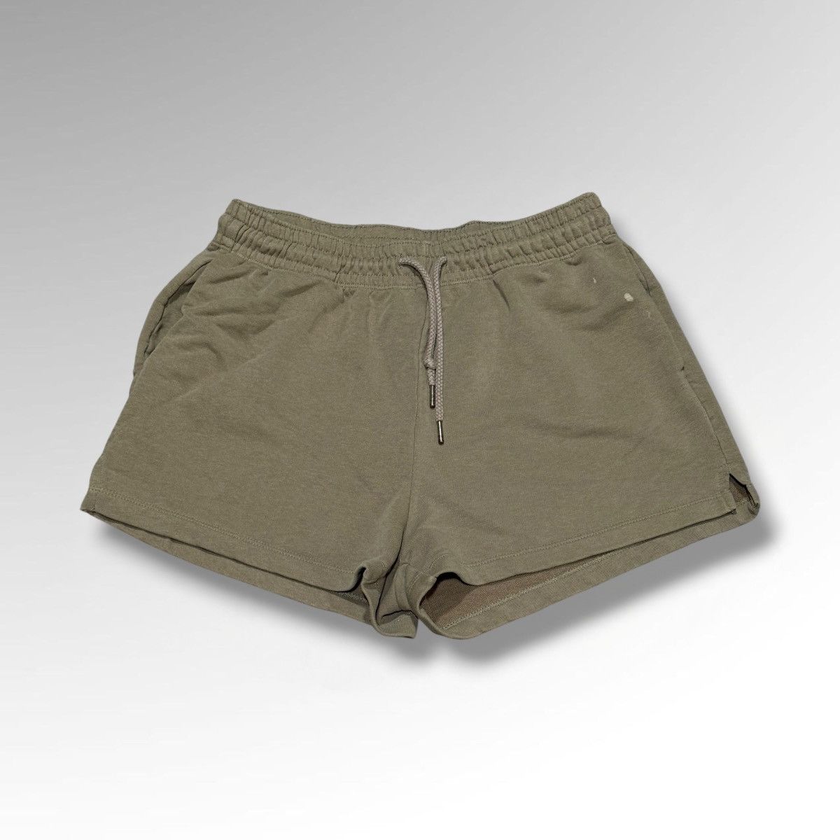 H&M H&M Khaki Green French Terry Shorts Size US 32 / EU 48 - 1 Thumbnail
