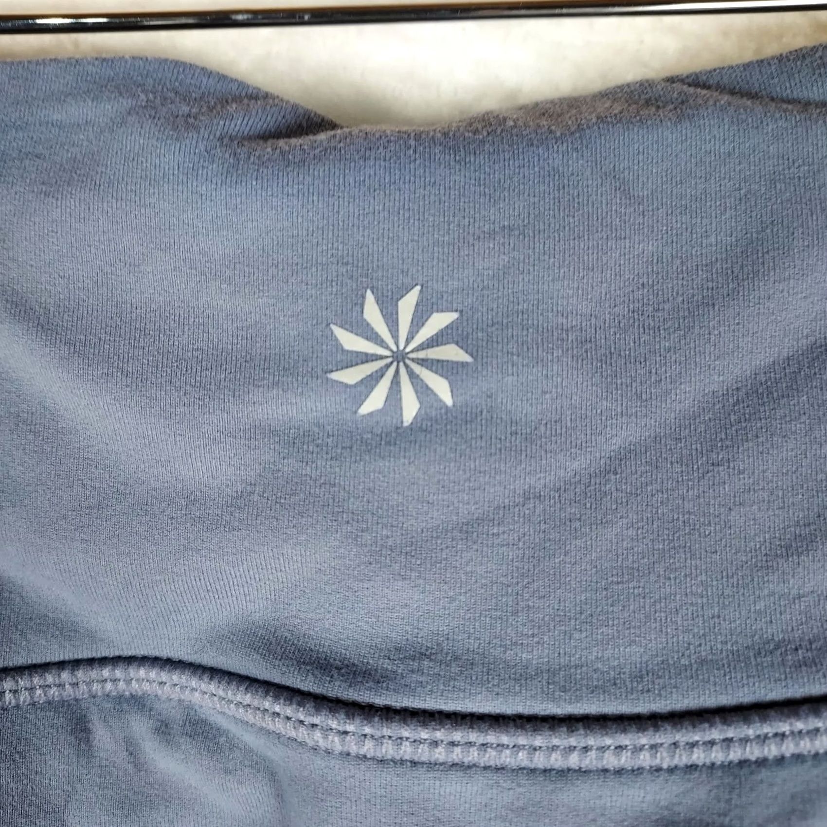 Athleta Athleta Leggings Women M Blue Gray High Rise Stretch Skinny Ankle Yoga Athleisure Spring Summer Fall Athletic Training Women Size 32" / US 10 / IT 46 - 3 Thumbnail