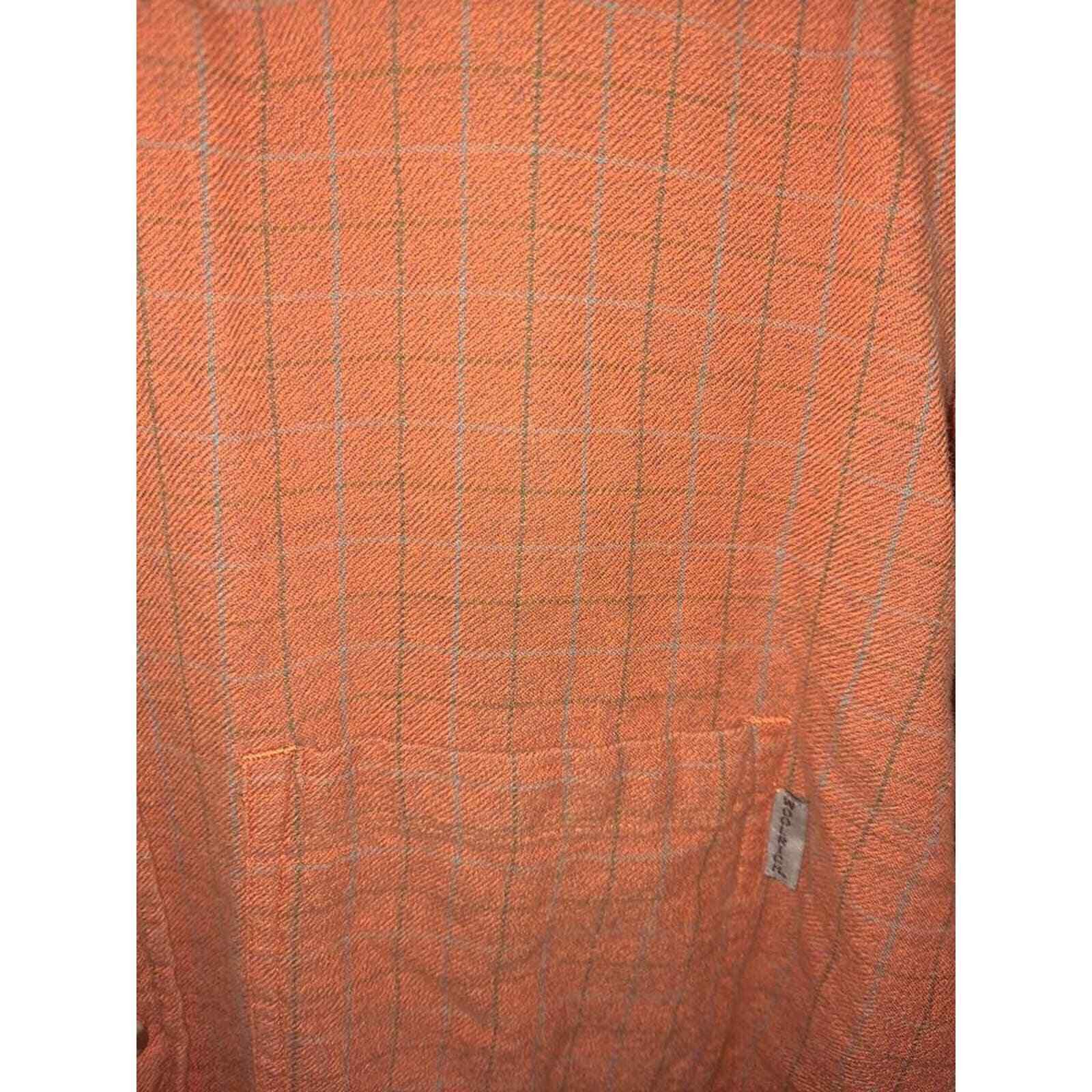 Other Vintage Woolrich Orange Button Up Shirt 100% Cotton Size XL Size US XL / EU 56 / 4 - 2 Thumbnail