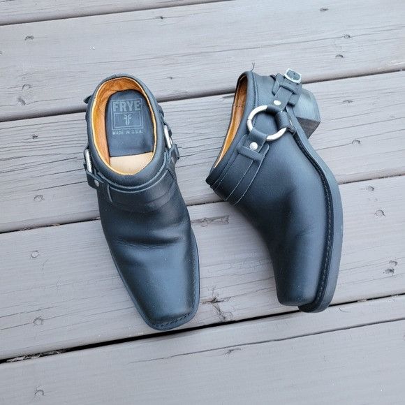 frye clogs and mules