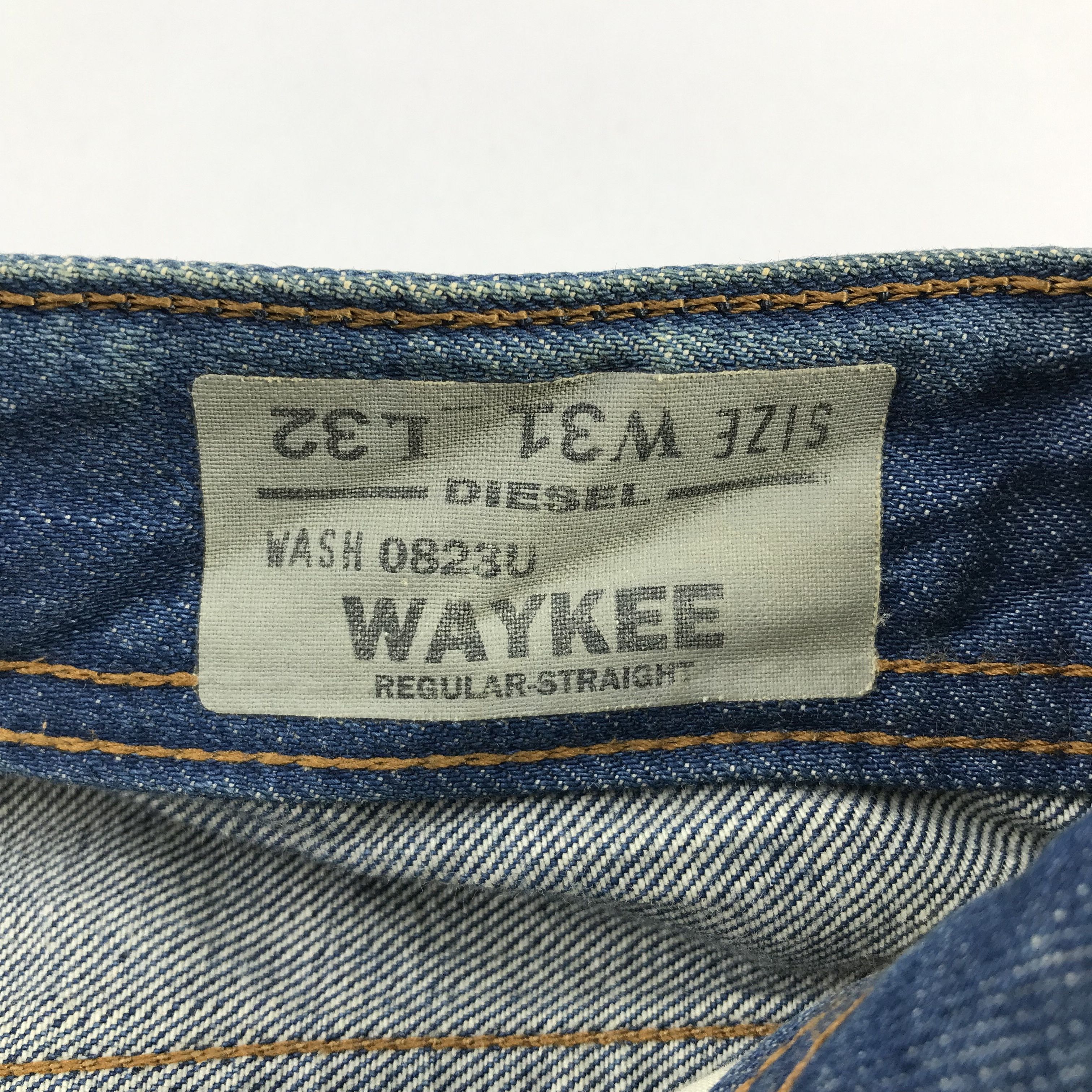 Diesel Diesel Waykee Regular Straight Distress Denim Jean KJ3456 Size US 31 - 16 Thumbnail