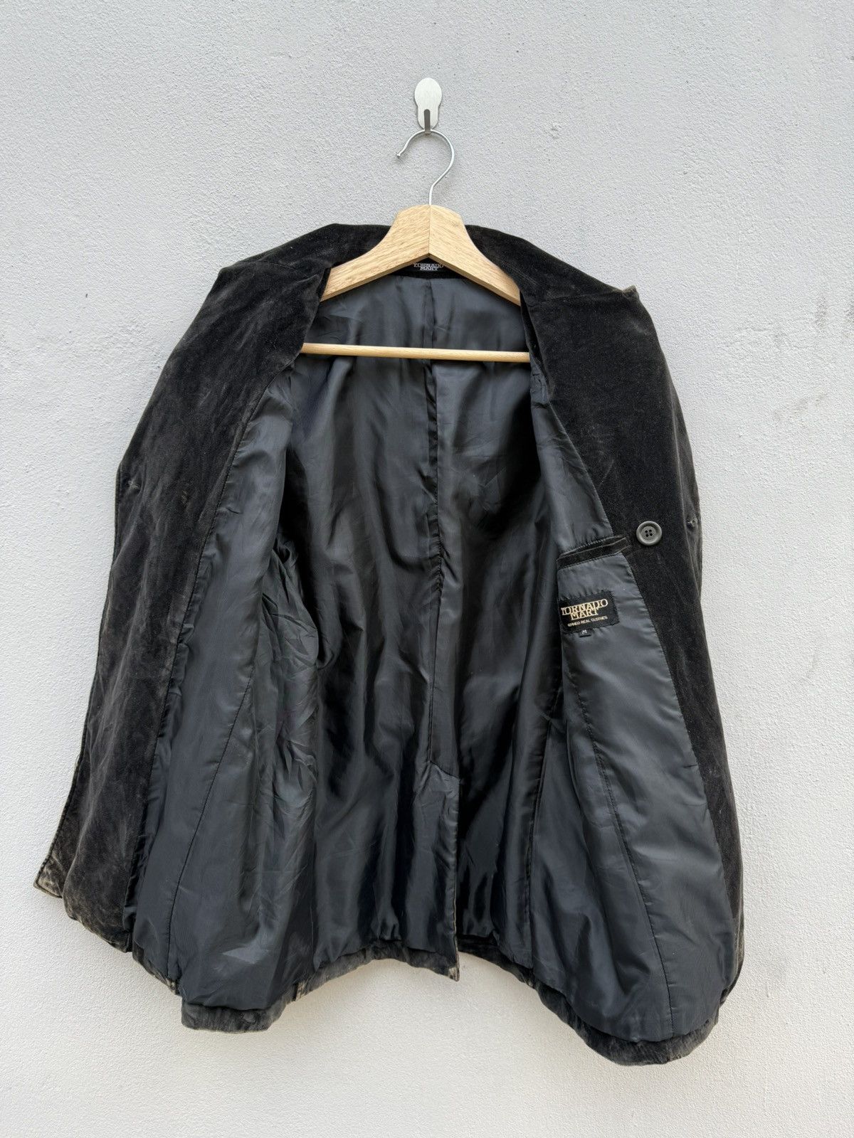 Tornado Mart 1990s Tornado Mart Double Collar Mud Wash Velvet Jacket Size US M / EU 48-50 / 2 - 14 Thumbnail