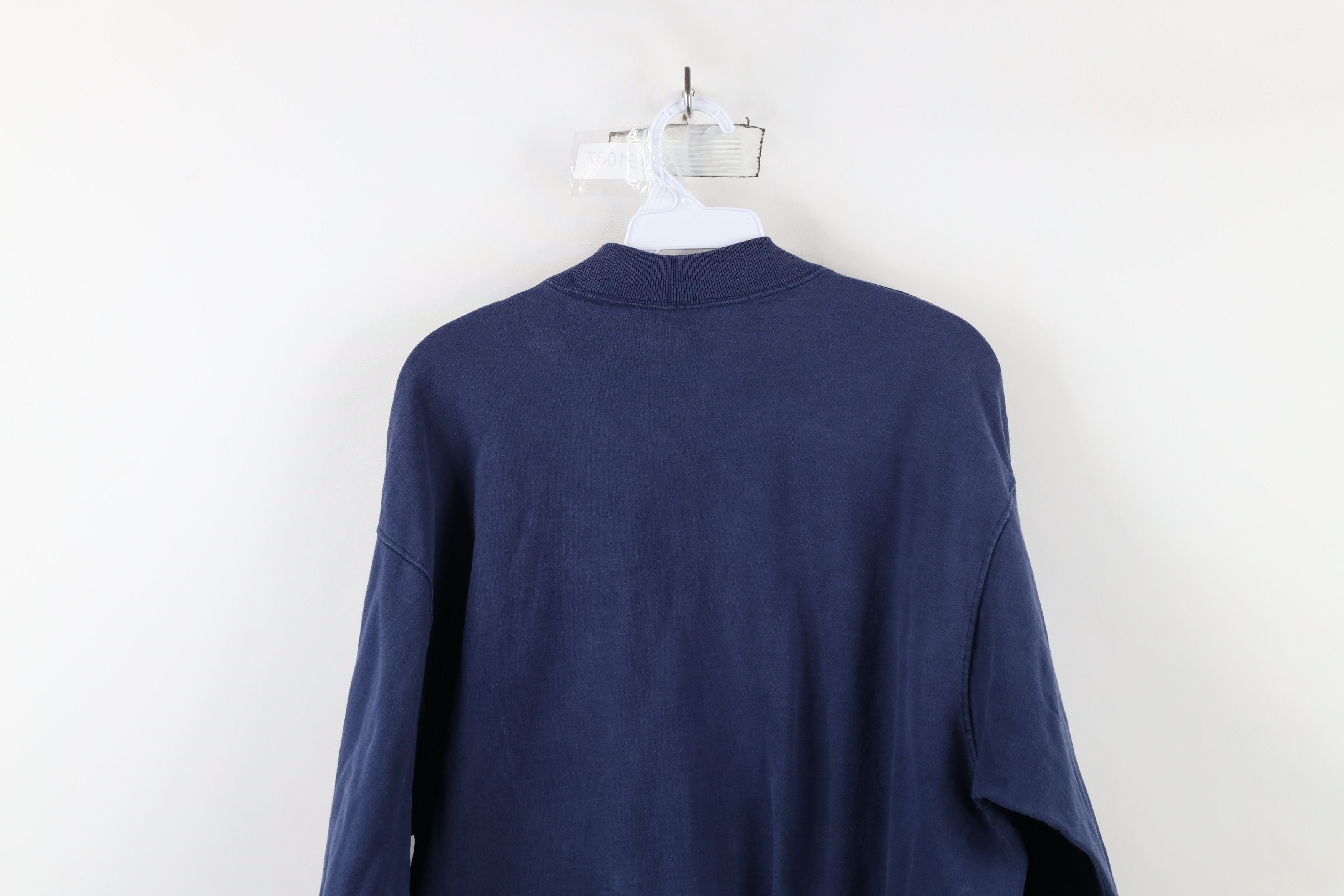 Vintage Vintage 90s Streetwear Florida Mock Neck T-Shirt Blue USA Size US XL / EU 56 / 4 - 12 Thumbnail