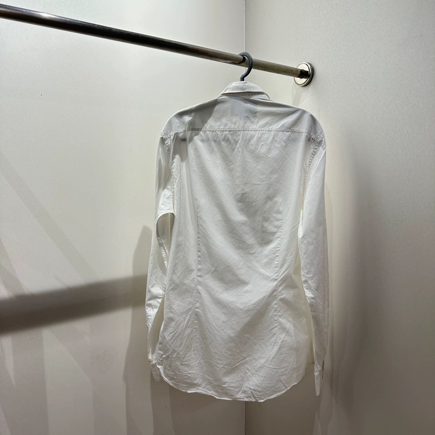 Gucci Gucci mar392 Solid Cotton Long Sleeve Shirt M Size US M / EU 48-50 / 2 - 2 Thumbnail