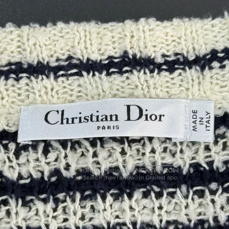 Dior Dior Blue and white striped anchor button pattern knitted Size XS / US 0-2 / IT 36-38 - 5 Thumbnail