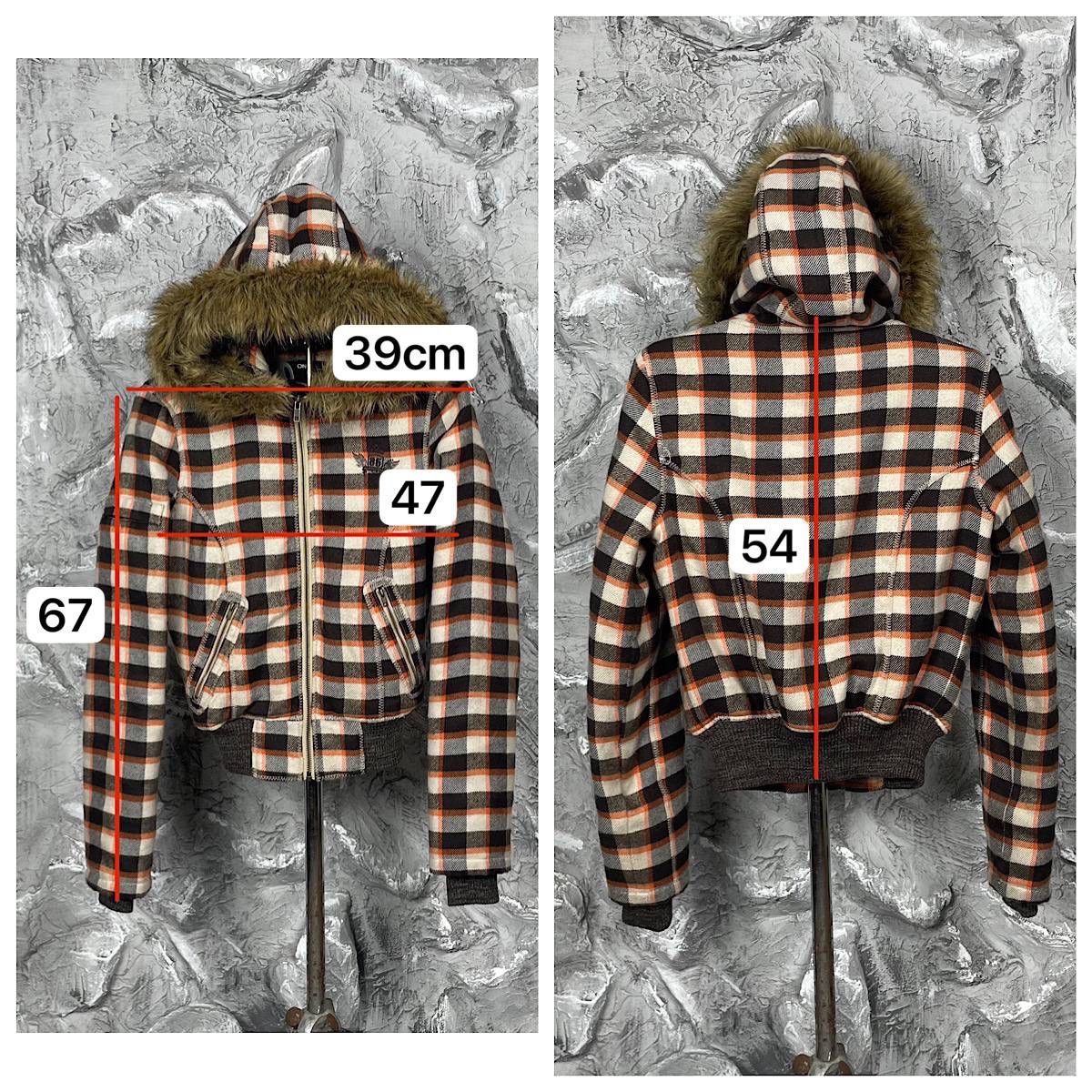 If Six Was Nine × Japanese Brand × Le Grande Bleu (L.G.B.) 2000s Vintage Y2K Fur Cropped Bomber Jacket Size US S / EU 44-46 / 1 - 14 Thumbnail