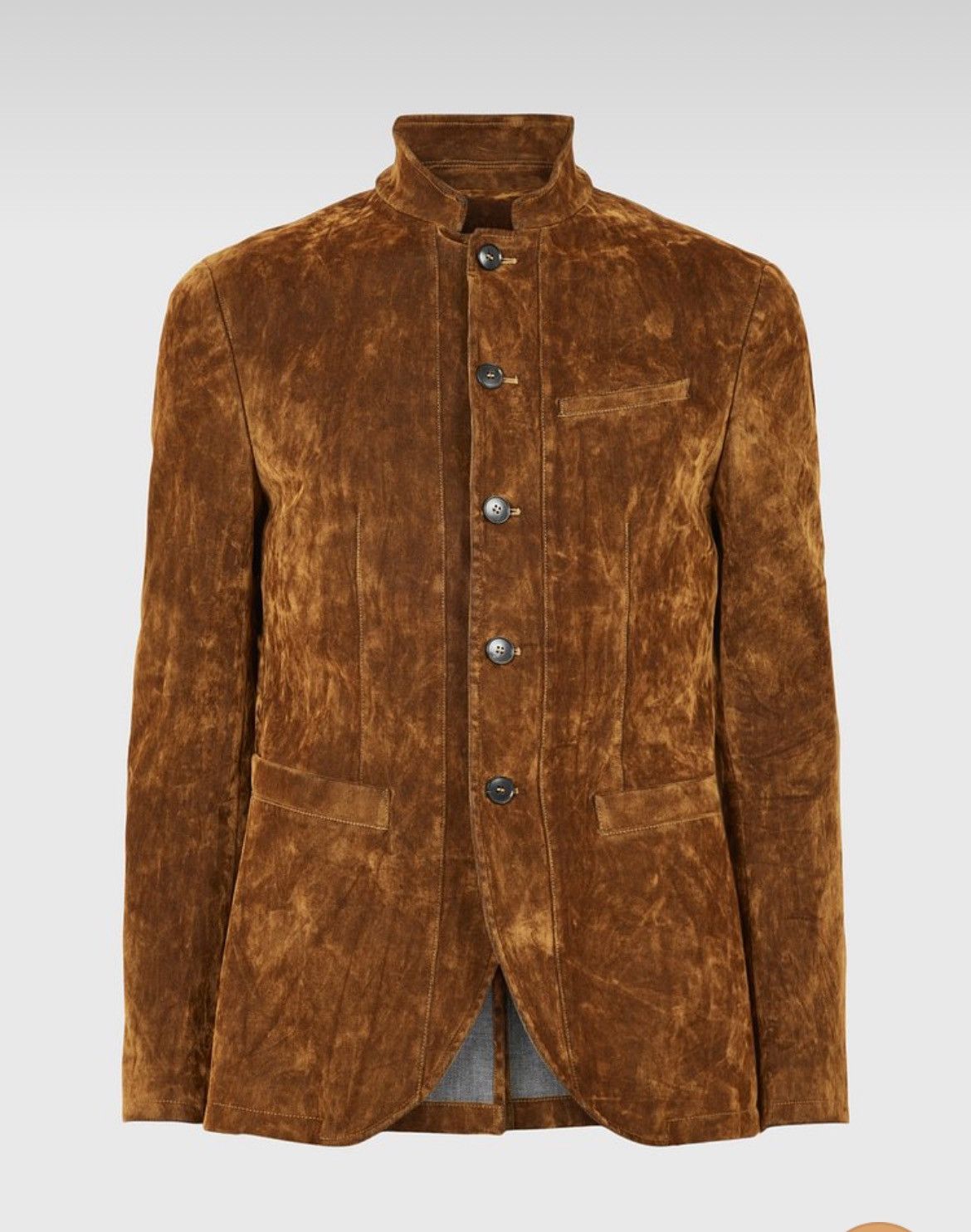 John Varvatos Crushed velvet button front jacket. 50 Size US M / EU 48-50 / 2 - 6 Thumbnail