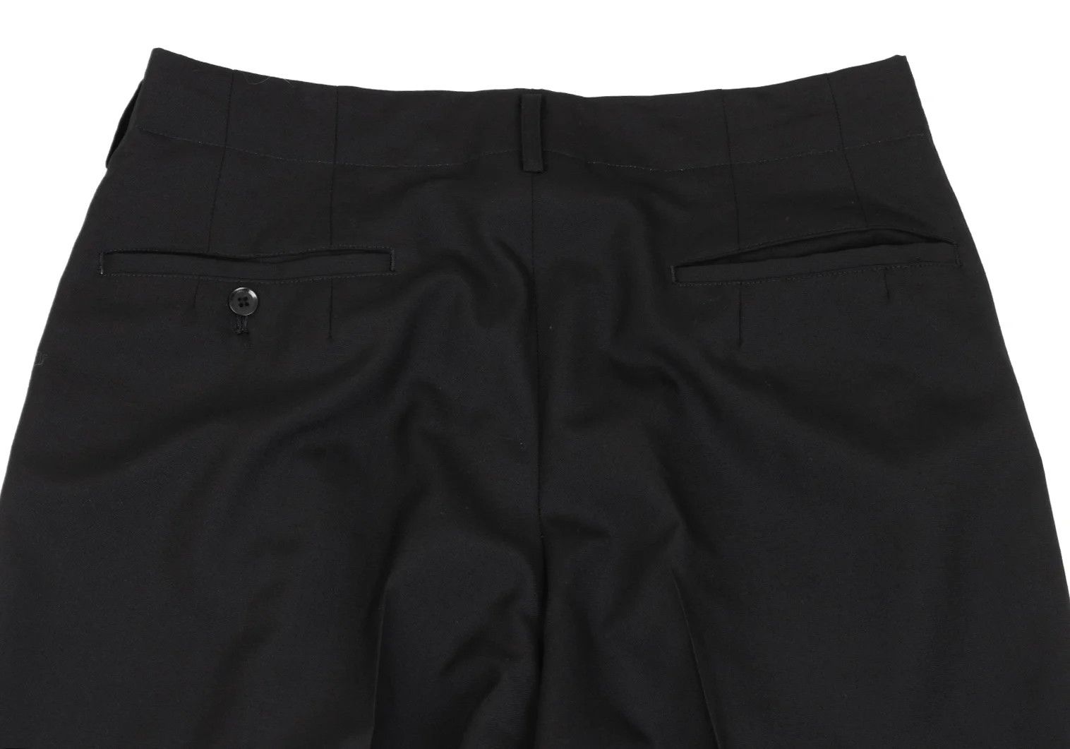 Yohji Yamamoto Yohji Yamamoto Wool Two-Tuck Pants Black 4 Size US 34 / EU 50 - 8 Thumbnail