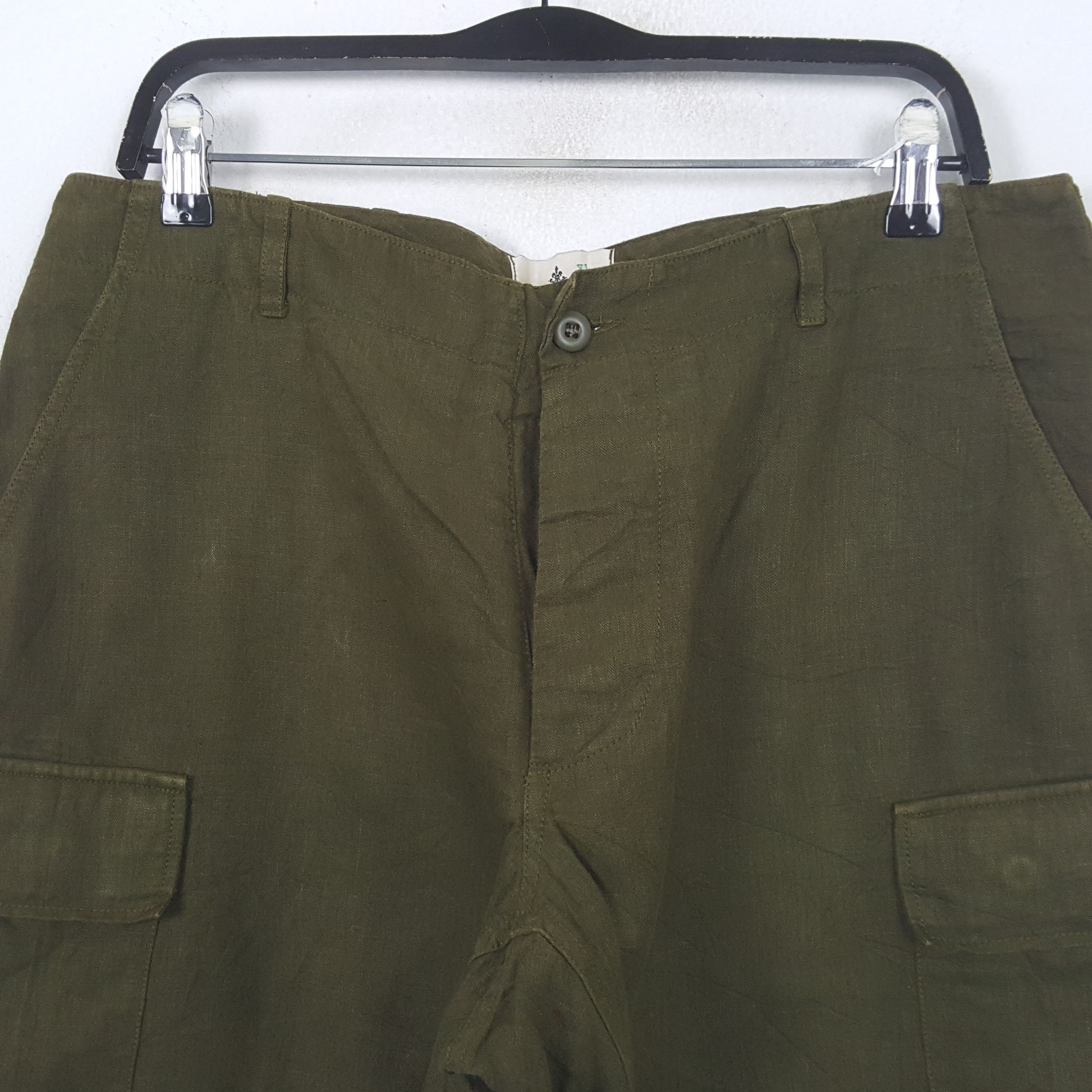 Vintage Honnete France Cargo Style Short Pants RR10 Size US 34 / EU 50 - 2 Thumbnail