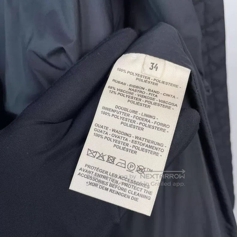 Hermes Hermes 25FW Autumn-Winter Black Stitched Coat Size XXS / US 00 / IT 34 - 7 Thumbnail