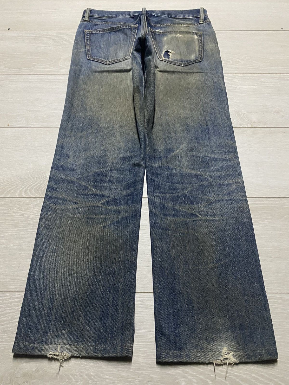Vintage Vintage Japanese Brand Uniqlo Mud wash Loose Jeans Size US 32 / EU 48 - 2 Thumbnail