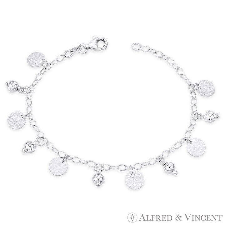 Other Flat Disc, Ball Bead & Oval Link Chain .925 Sterling Silver Size ONE SIZE - 1 Preview