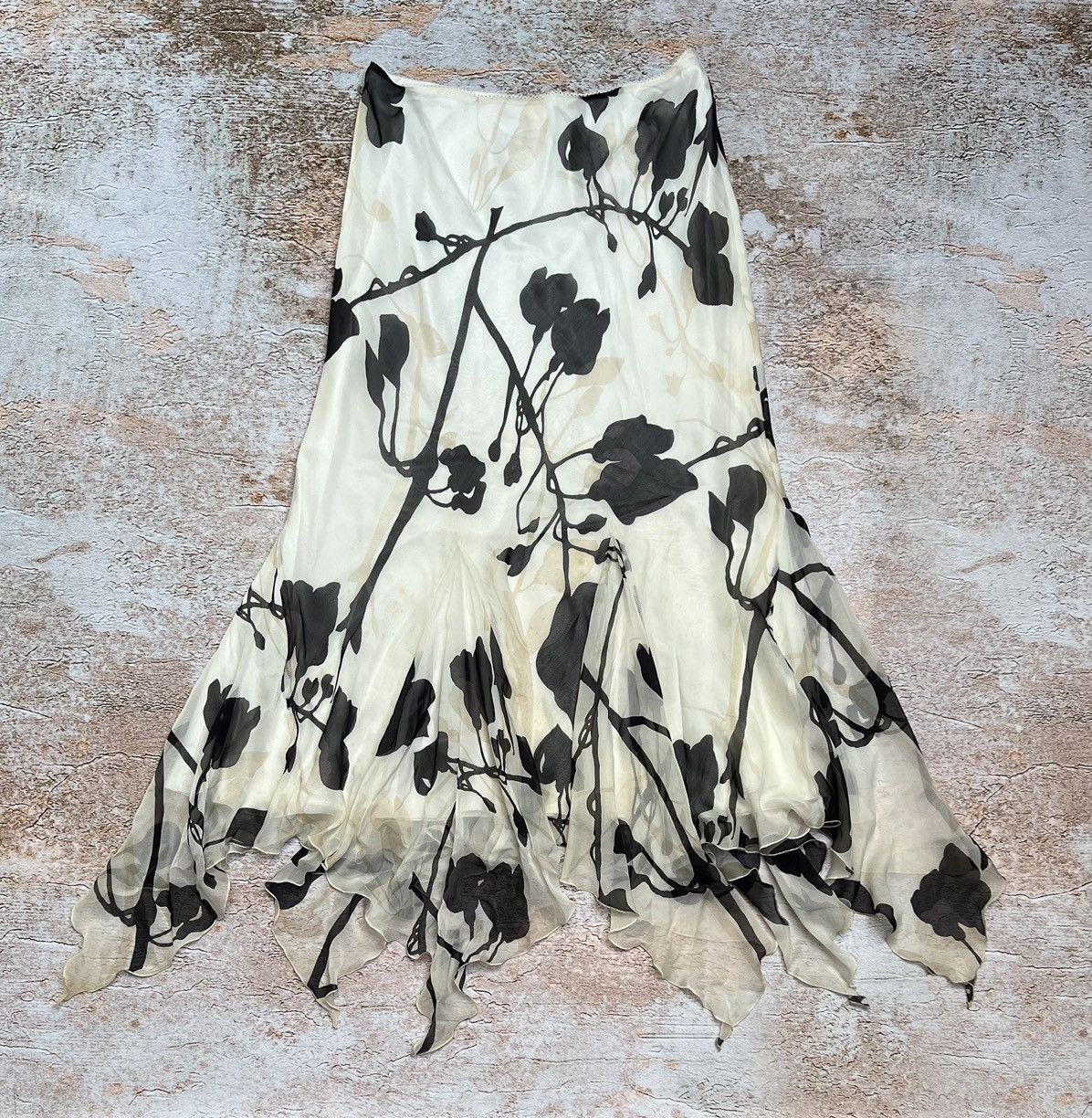 Vintage Vintage avant garde abstract flare skirt Size 28" / US 6 / IT 42 - 1 Thumbnail