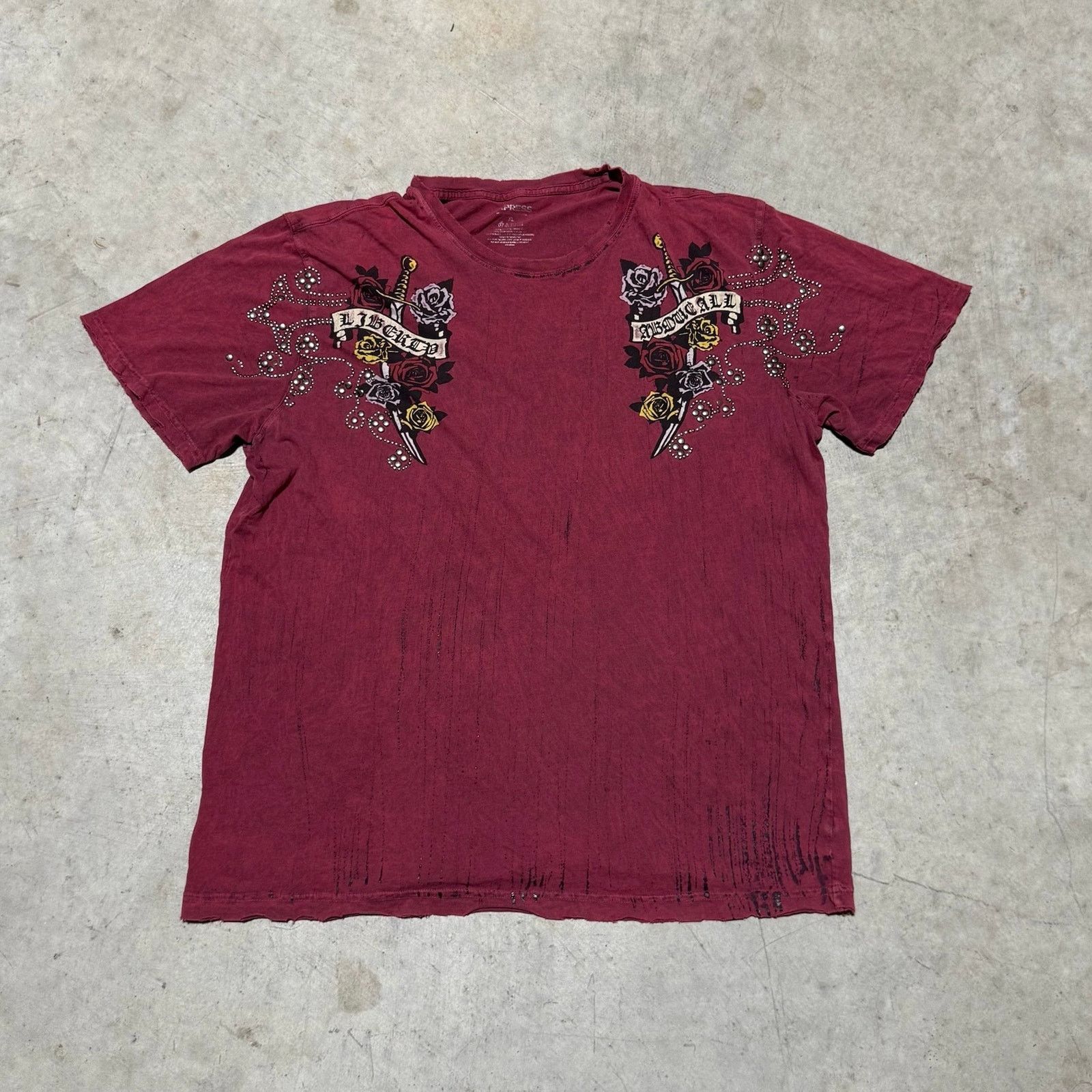 Express Express Ed Hardy Style Tee size XL Size US XL / EU 56 / 4 - 1 Thumbnail