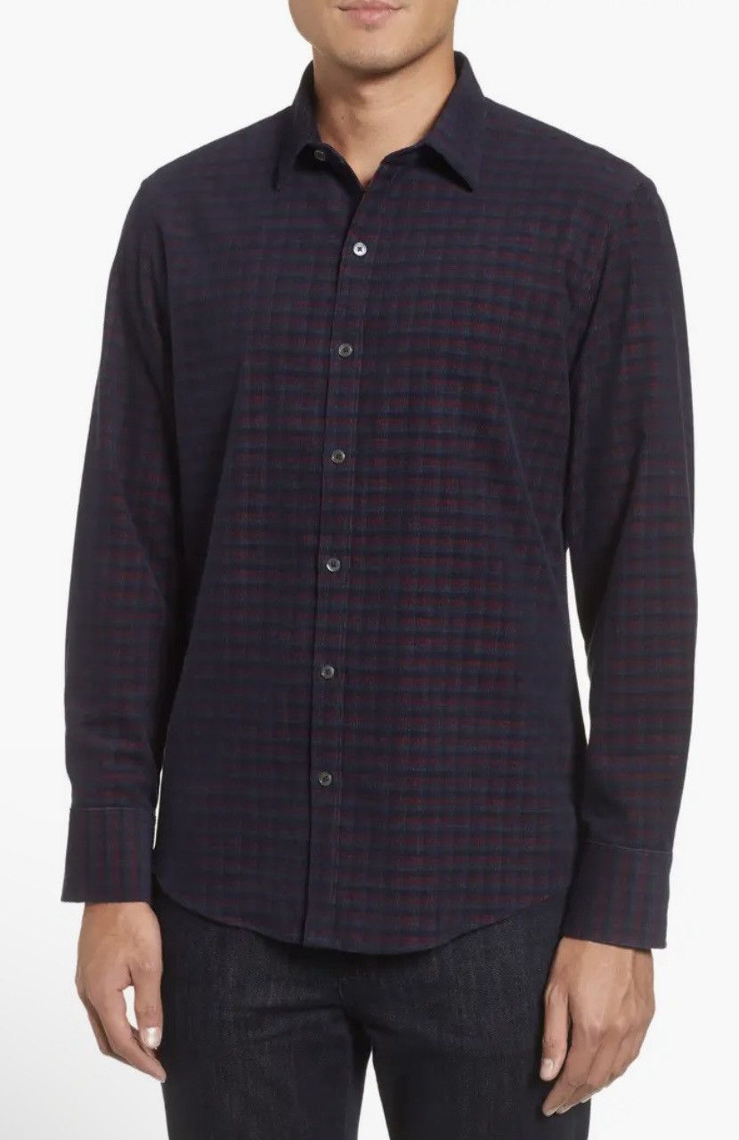 Zachary Prell Zachary Prell Byas Check Corduroy Sport Shirt – Size XL Size US XL / EU 56 / 4 - 1 Thumbnail