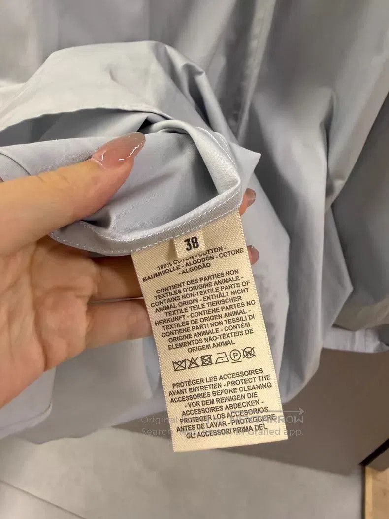 Hermes Hermes Glacial blue fitted collarless dress - cotton Size XS / US 0-2 / IT 36-38 - 4 Thumbnail