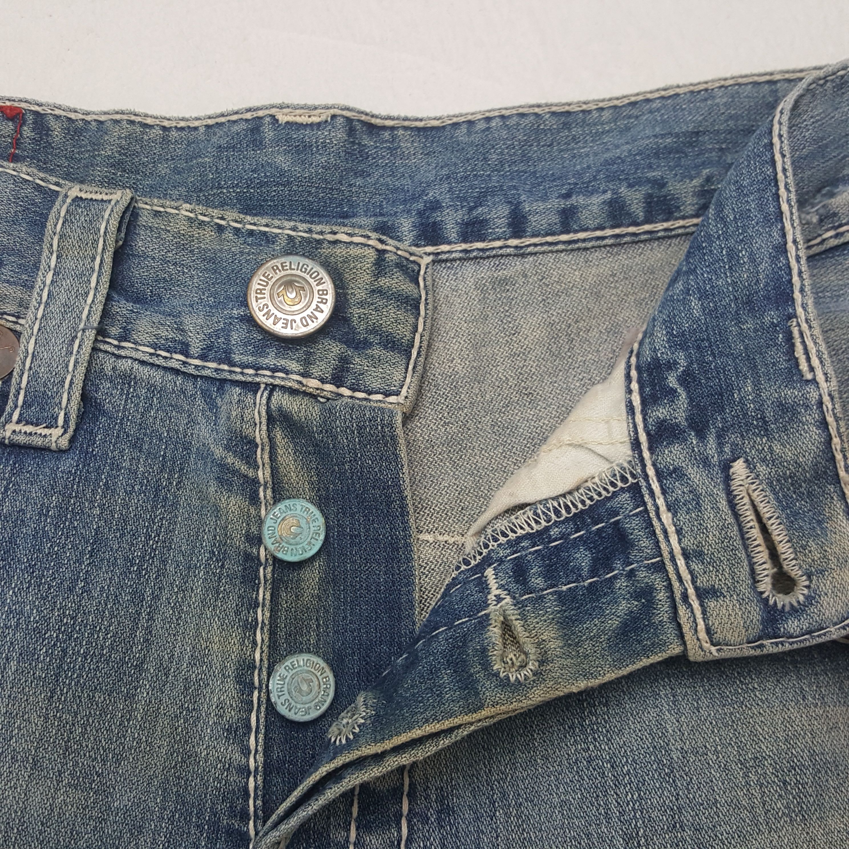 True Religion × Vintage Vintage True Religion Marco Big T Denim Jeans Size US 33 - 12 Thumbnail