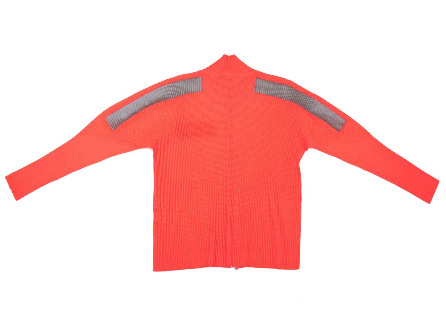 Issey Miyake Mesh Pleats Zip Jacket in Orange 4 Size US XL / EU 56 / 4 - 14 Thumbnail