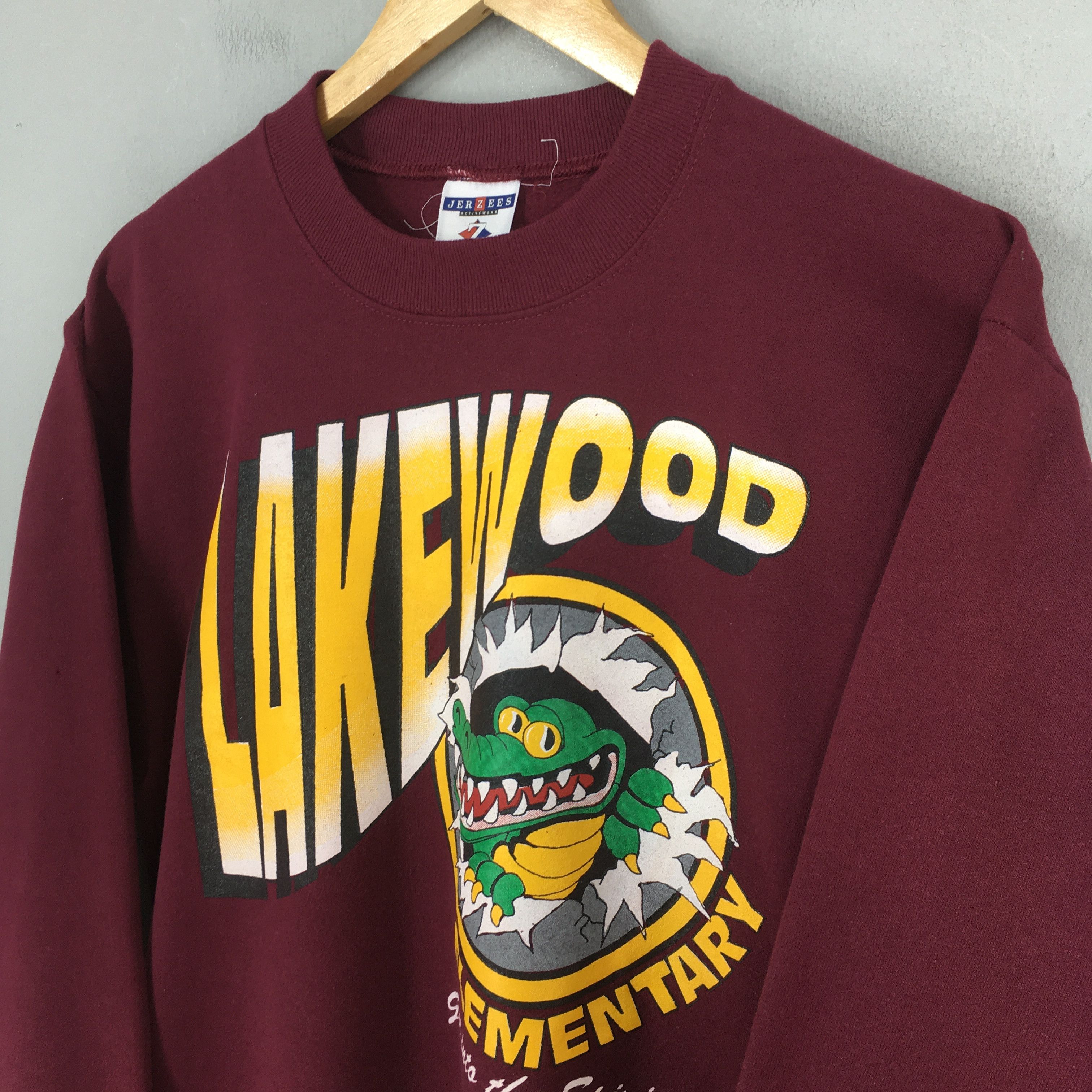 Jerzees Vintage 90s Lakewood Elementary School Sweatshirts Small Size US S / EU 44-46 / 1 - 3 Thumbnail