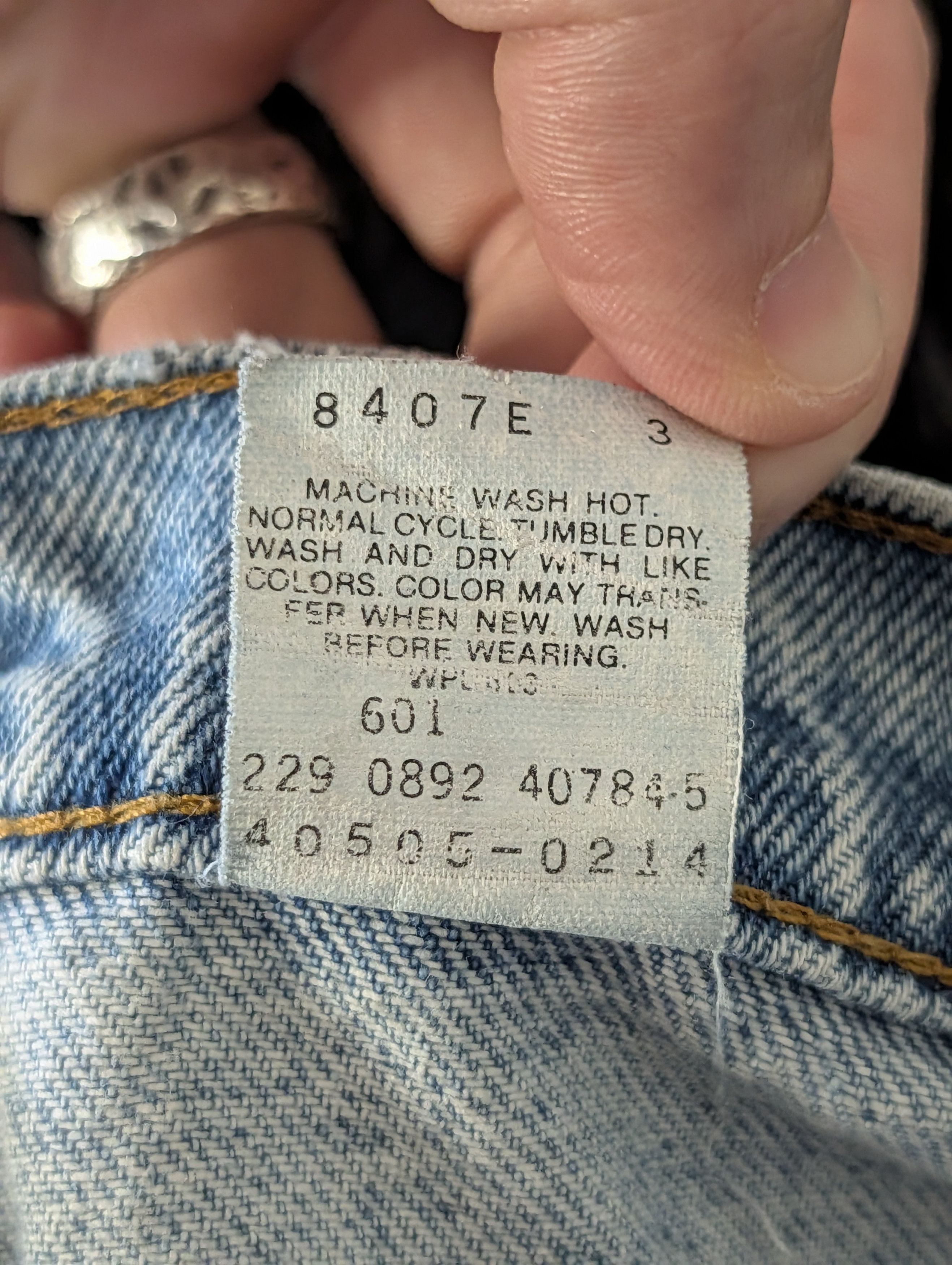 basketcase gallery x Levi's custom patched printed 505 orange tab jeans Size US 30 / EU 46 - 18 Thumbnail