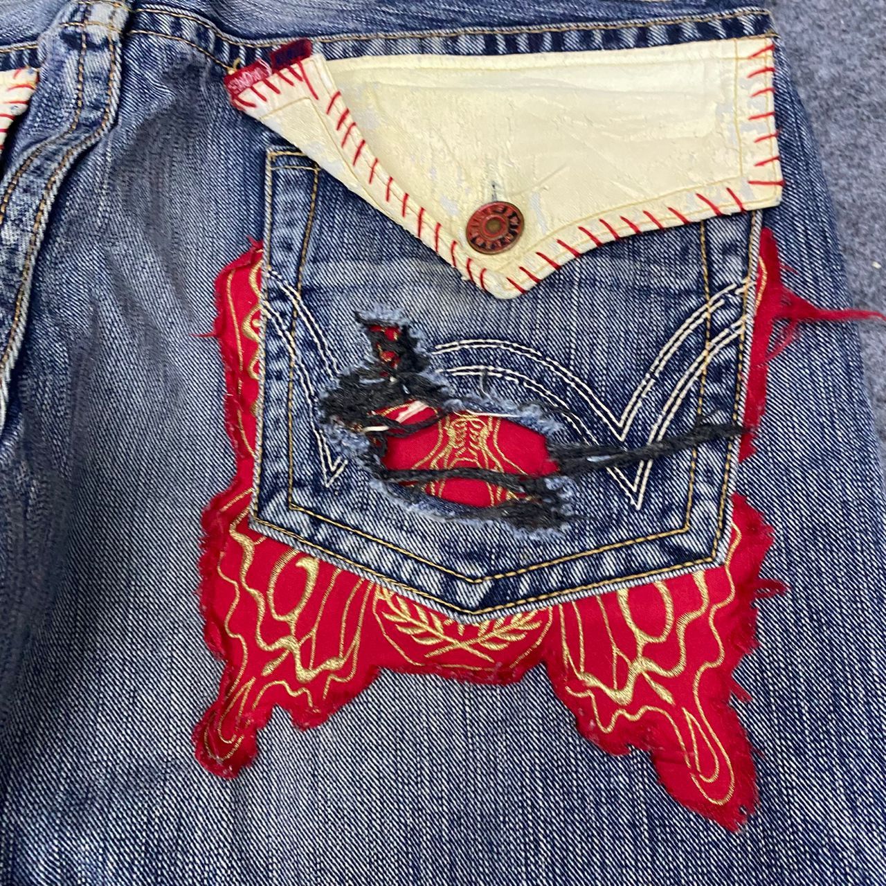 Edwin 💥Best Offer💥Vintage Edwin X Square Dark Distressed Denim Size US 36 / EU 52 - 15 Thumbnail