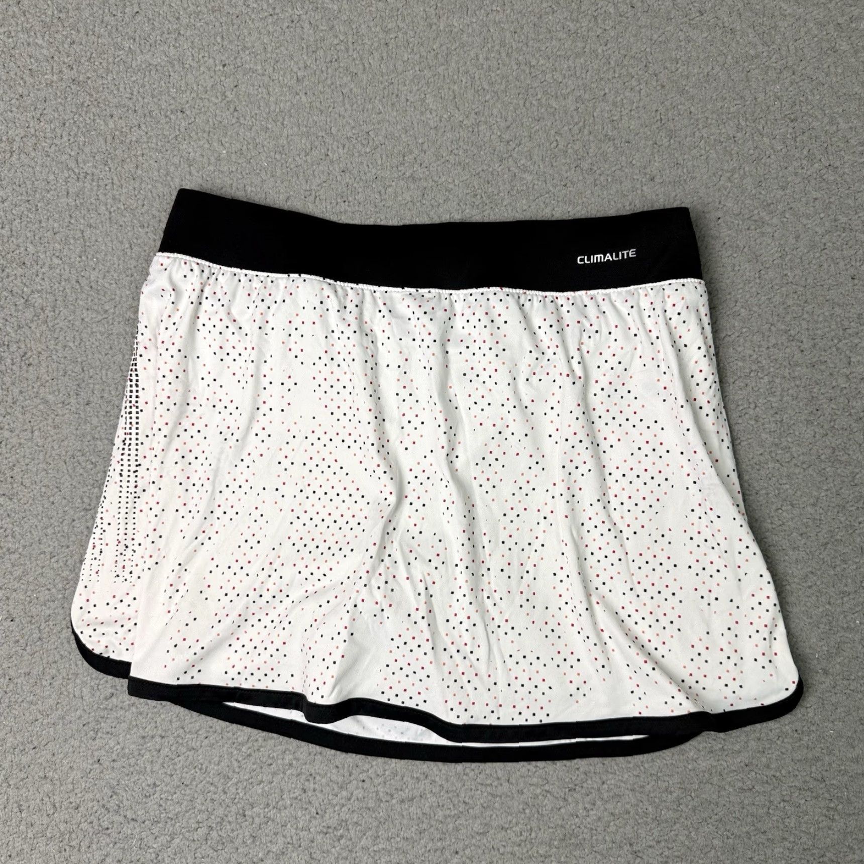 Adidas VINTAGE Adidas Tennis Skirt Womens Small White Spotted Dots Skort Climalite S Size 28" / US 6 / IT 42 - 6 Thumbnail