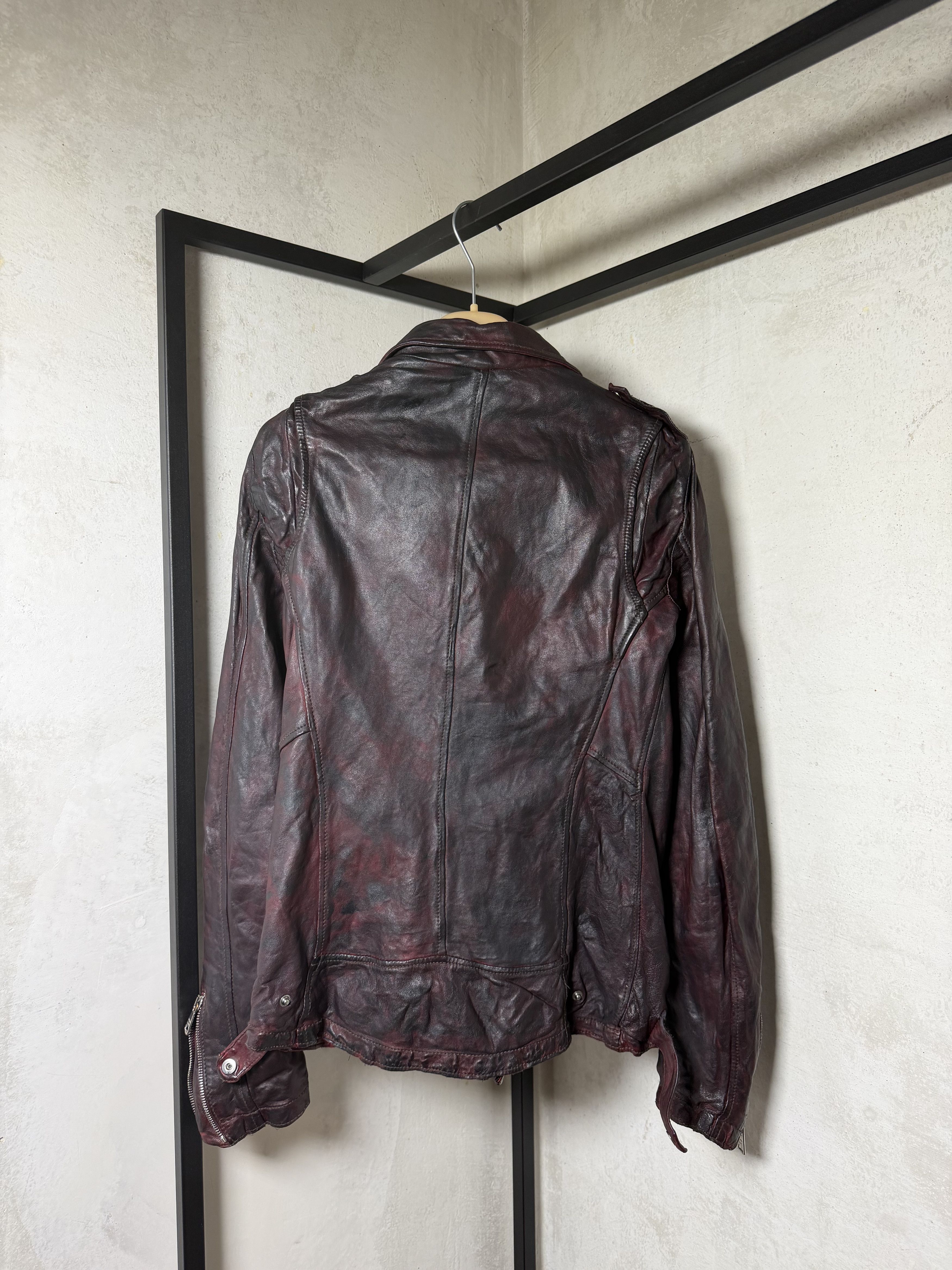Giorgio Brato Giorgio Brato Sheep Skin Leather Biker Jacket Size M / US 6-8 / IT 42-44 - 5 Thumbnail