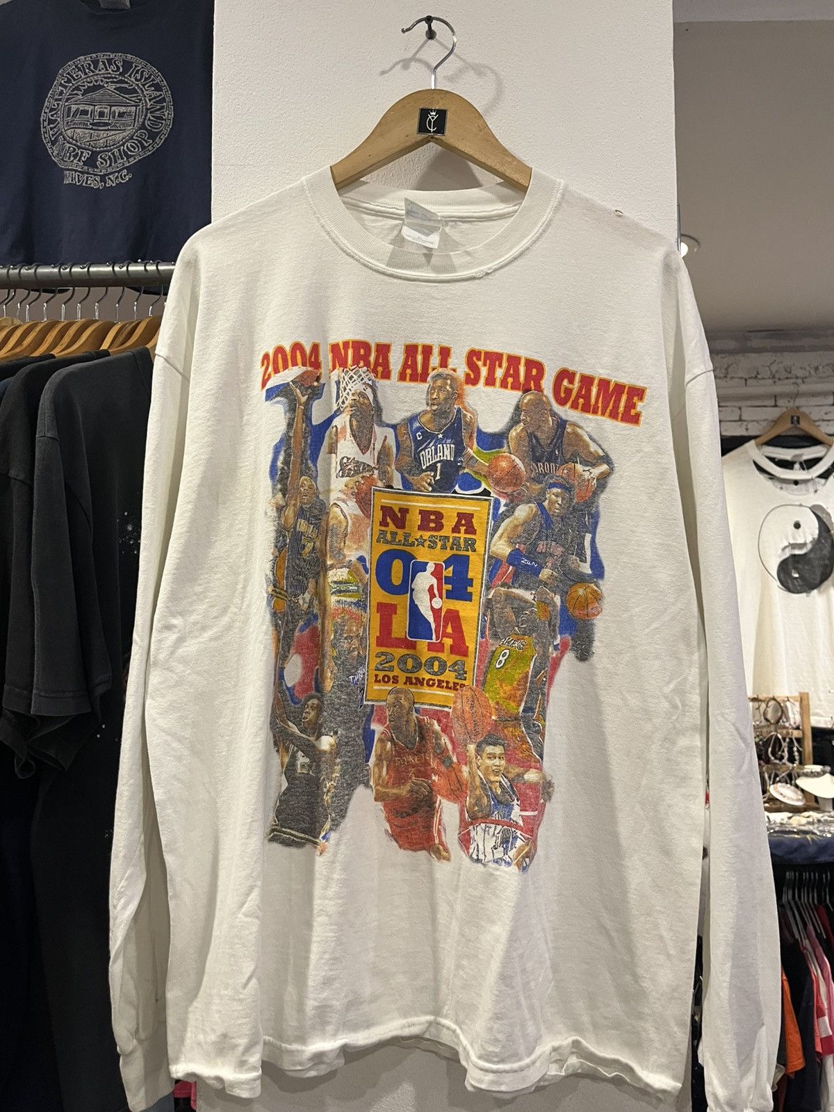 NBA Vintage 2004 NBA All-Star Long Sleeve T-Shirt Size US XL / EU 56 / 4 - 1 Thumbnail