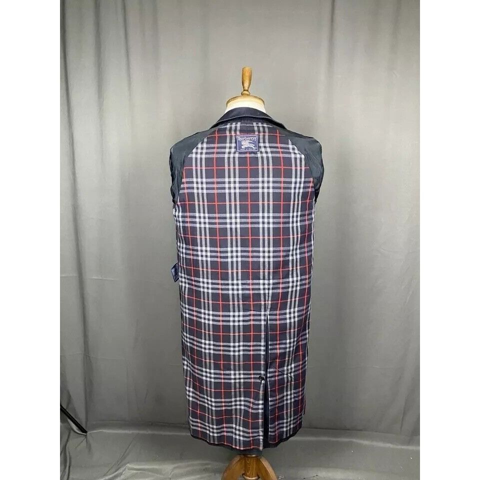 Burberry Burberry Nova Check Lining Vintage Men's Blue Long Coat Size Size US S / EU 44-46 / 1 - 9 Thumbnail