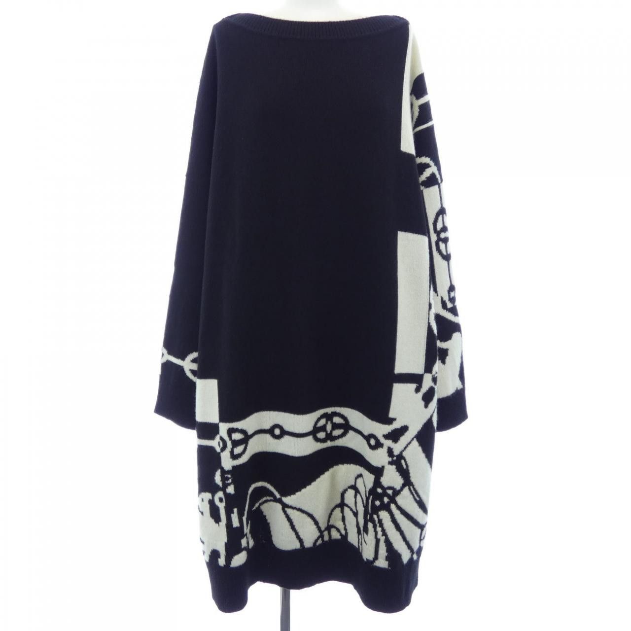 Hermes Hermes Hermes CLIQUETIS Cashmere Dress Textile Dresses DUTY FREE for USA Size ONE SIZE - 1 Thumbnail