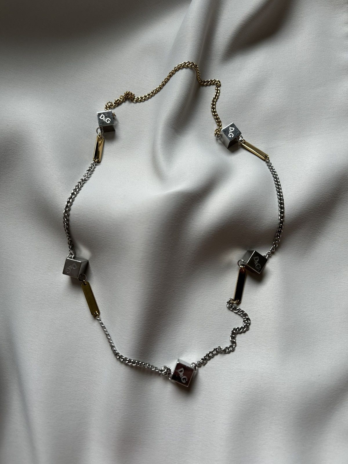 Dolce & Gabbana Dolce and Gabbana D&G jewels 00’s silver/gold steel necklace Size ONE SIZE - 1 Thumbnail