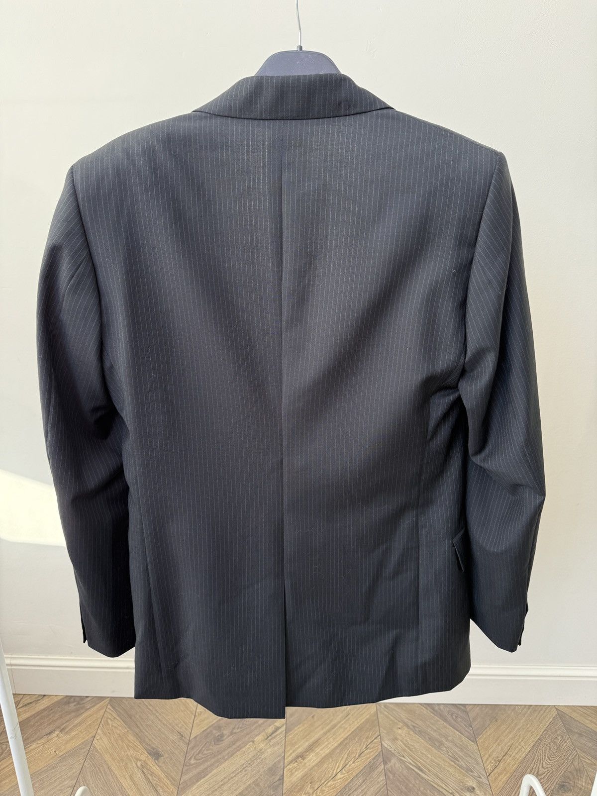 Dolce & Gabbana Vintage Dolce & Gabbana Black Pinstripe Suit Size 50R - 15 Thumbnail