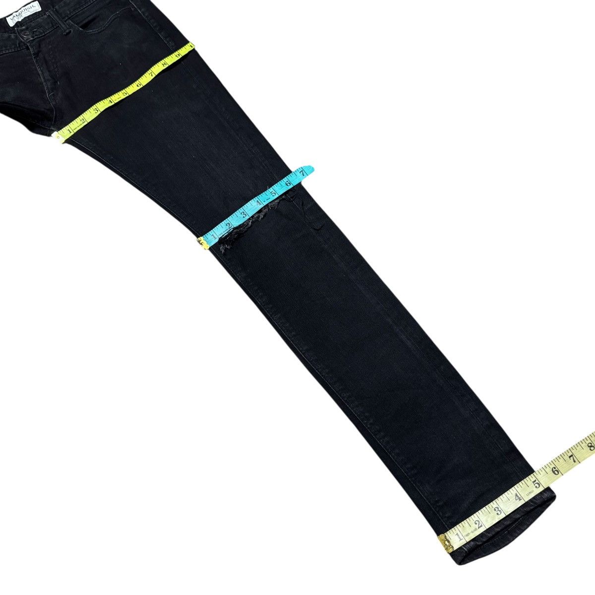 Vanquish Vanquish Black Denim Skinny Jeans Grunge Size US 30 / EU 46 - 20 Thumbnail