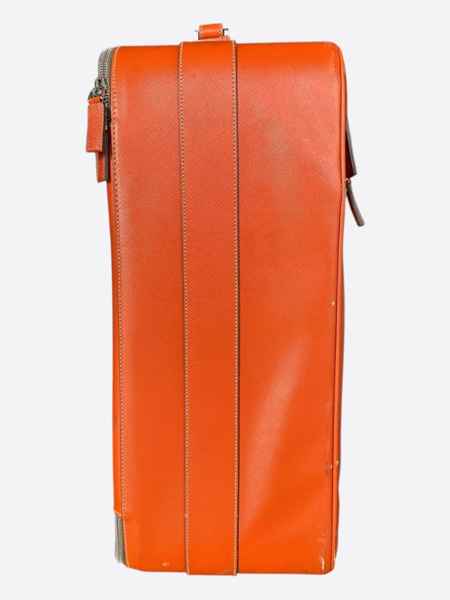 Prada Prada Orange Saffiano Carry-On Suitcase Size ONE SIZE - 4 Thumbnail