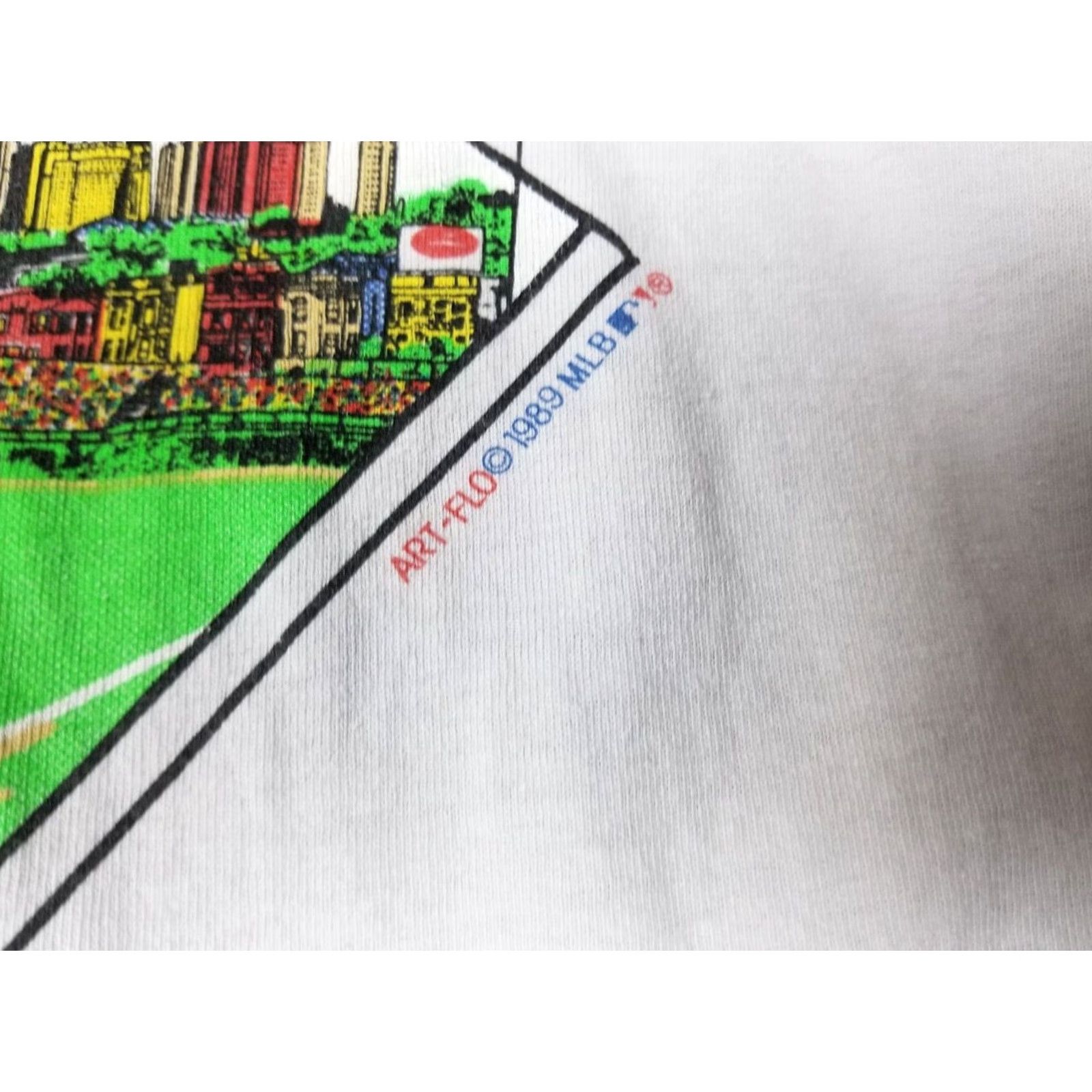 MLB CHICAGO CUBS T-SHIRT MLB White Short Sleeve Round Neck Size L Men Vintage 89' 75th Diamond Anniversary Retro USA Pattern: Solid (Regular) Size US L / EU 52-54 / 3 - 2 Thumbnail
