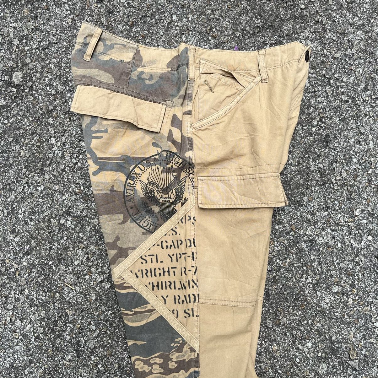 Avirex Avirex Split Camo Bush Pants Cargo Multipocket Khaki Brown Size US 33 - 5 Thumbnail